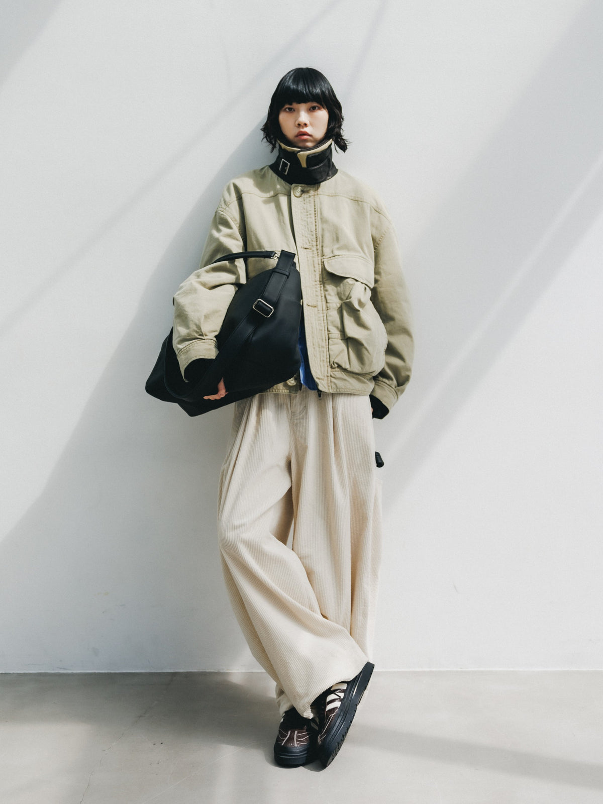 【10.21 WED 20:00- IN STOCK】 CORDUROY CITY MASSIVE UTILITY PANTS (OFF WHITE)