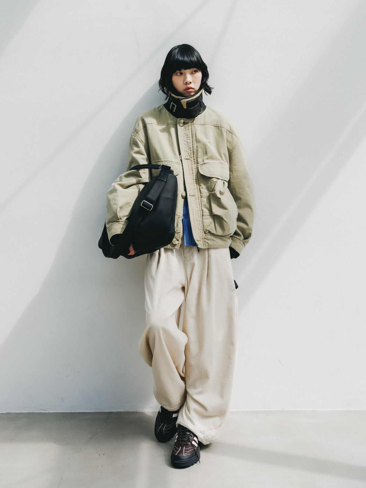 【10.21 WED 20:00- IN STOCK】 CORDUROY CITY MASSIVE UTILITY PANTS (OFF WHITE)