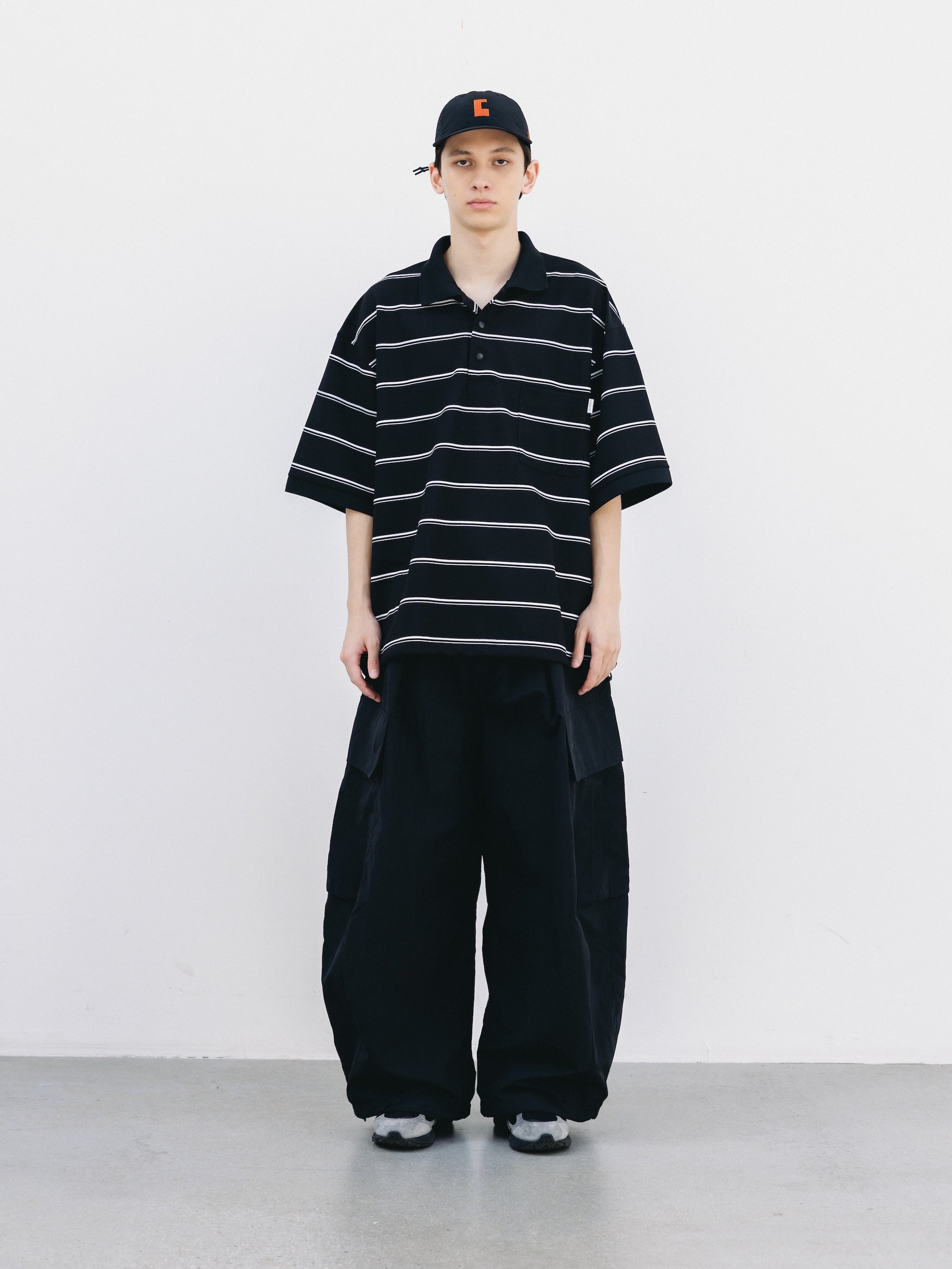 【3.11 WED 20:00- IN STOCK】ACTIVE CITY MEGA POCKET BALLOON CARGO PANTS (BLACK)