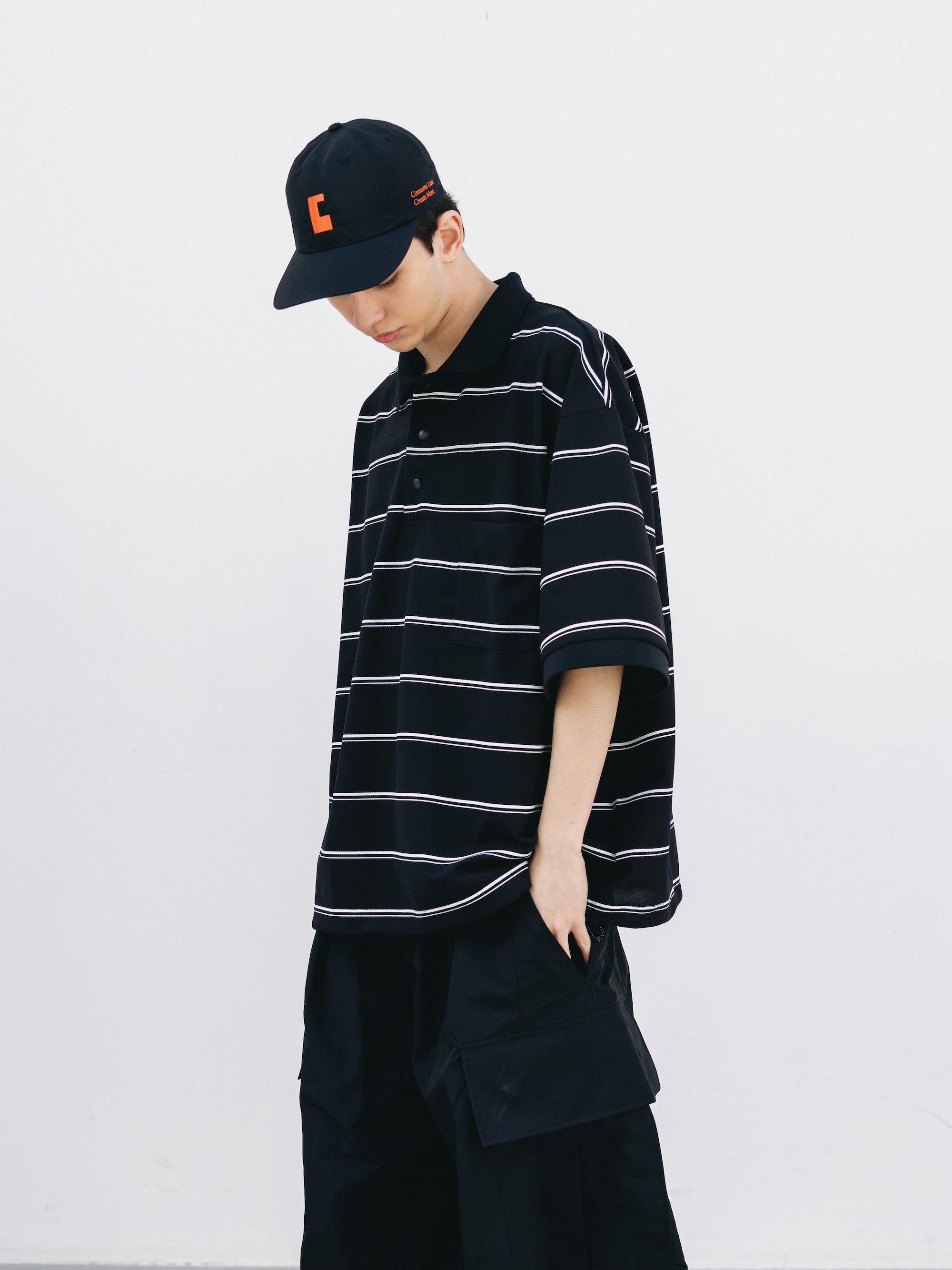 Clesste ACTIVE CITY S/S POLO SHIRT新品 5.23 SAT 20:00- IN STOCK】THICK/THIN STRIPE ACTIVE CITY POLO S/S SHIRT