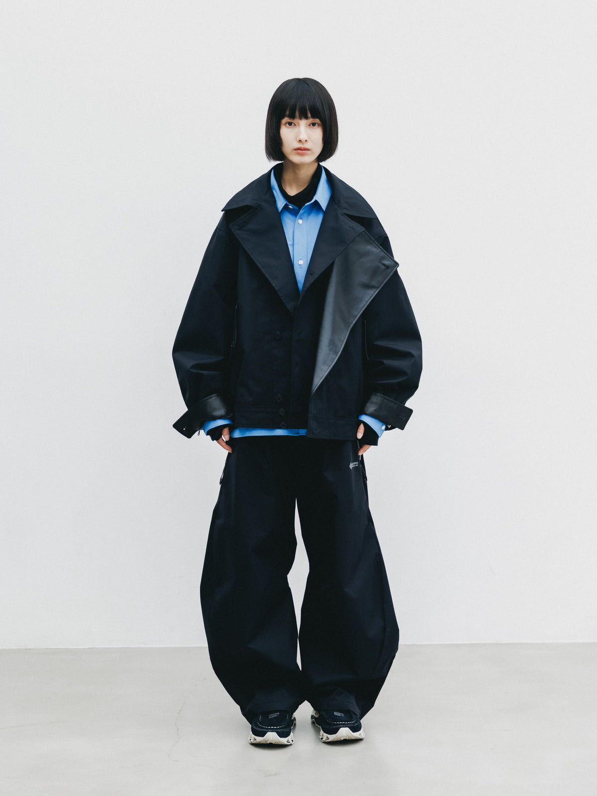 【10.24 SAT 20:00- IN STOCK】 +phenix WINDSTOPPER® by GORE-TEX LABS TWILL CITY DOUBLE FLAP JACKET (BLACK)