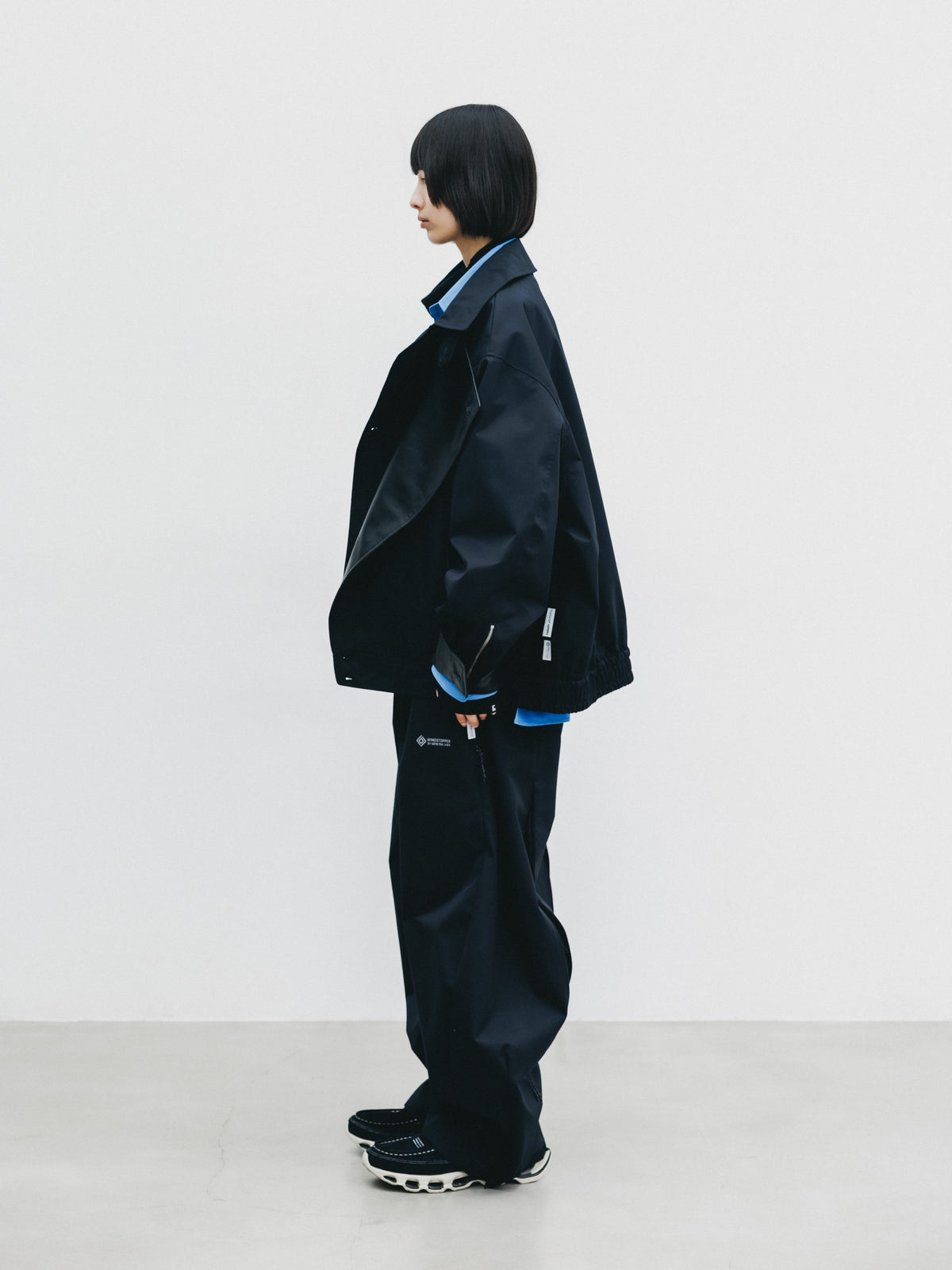 【10.24 SAT 20:00- IN STOCK】 +phenix WINDSTOPPER® by GORE-TEX LABS TWILL CITY DOUBLE FLAP JACKET (BLACK)