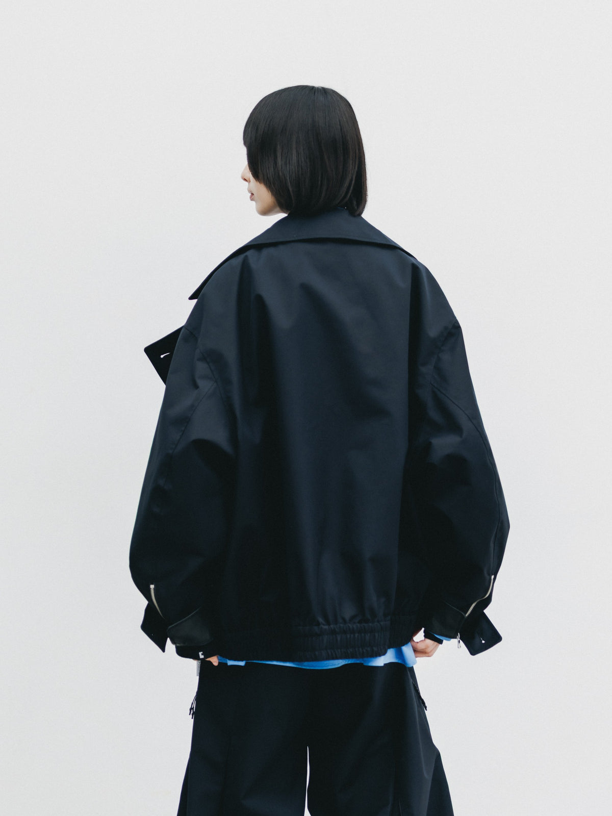 【10.24 SAT 20:00- IN STOCK】 +phenix WINDSTOPPER® by GORE-TEX LABS TWILL CITY DOUBLE FLAP JACKET (BLACK)