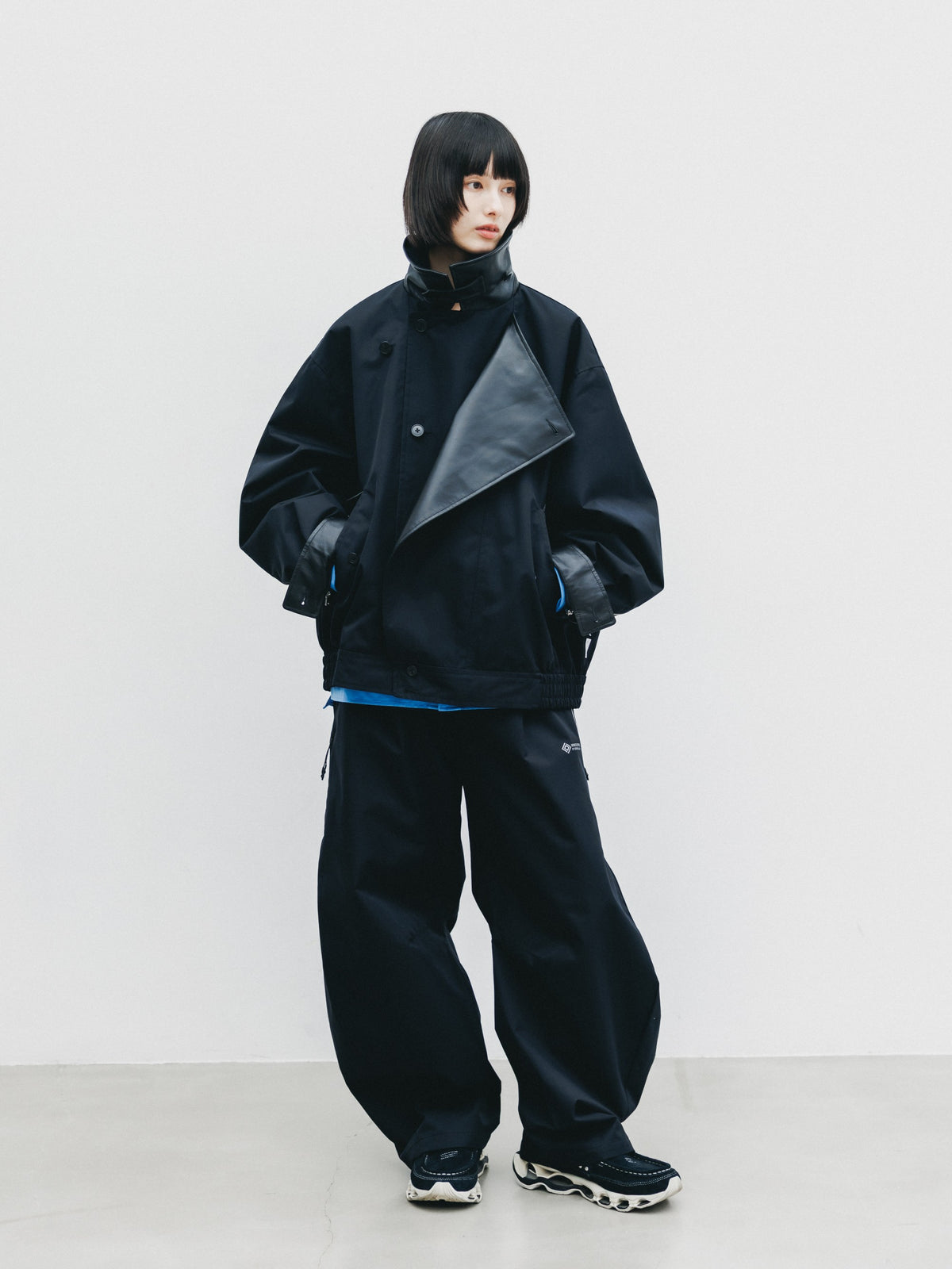 【10.24 SAT 20:00- IN STOCK】 +phenix WINDSTOPPER® by GORE-TEX LABS TWILL CITY DOUBLE FLAP JACKET (BLACK)