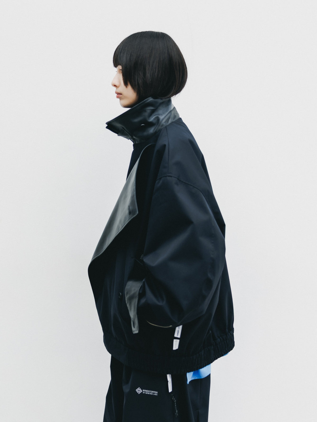 【10.24 SAT 20:00- IN STOCK】 +phenix WINDSTOPPER® by GORE-TEX LABS TWILL CITY DOUBLE FLAP JACKET (BLACK)