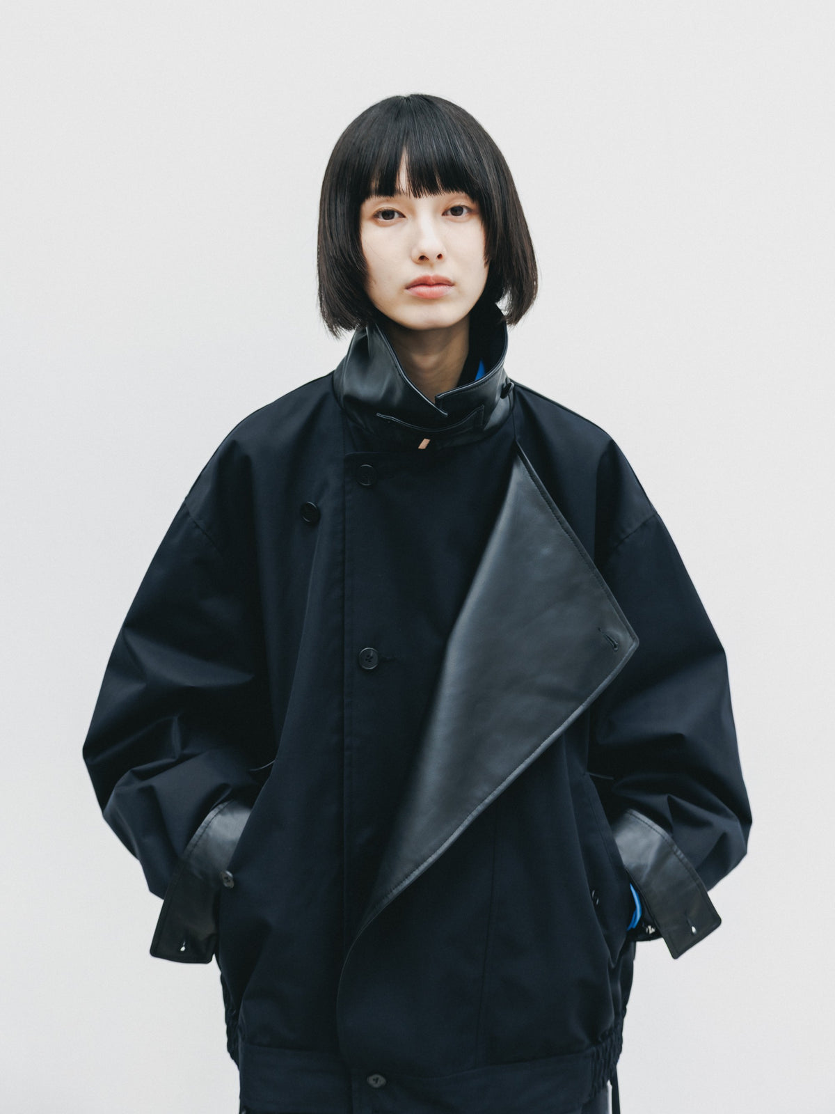 【10.24 SAT 20:00- IN STOCK】 +phenix WINDSTOPPER® by GORE-TEX LABS TWILL CITY DOUBLE FLAP JACKET (BLACK)