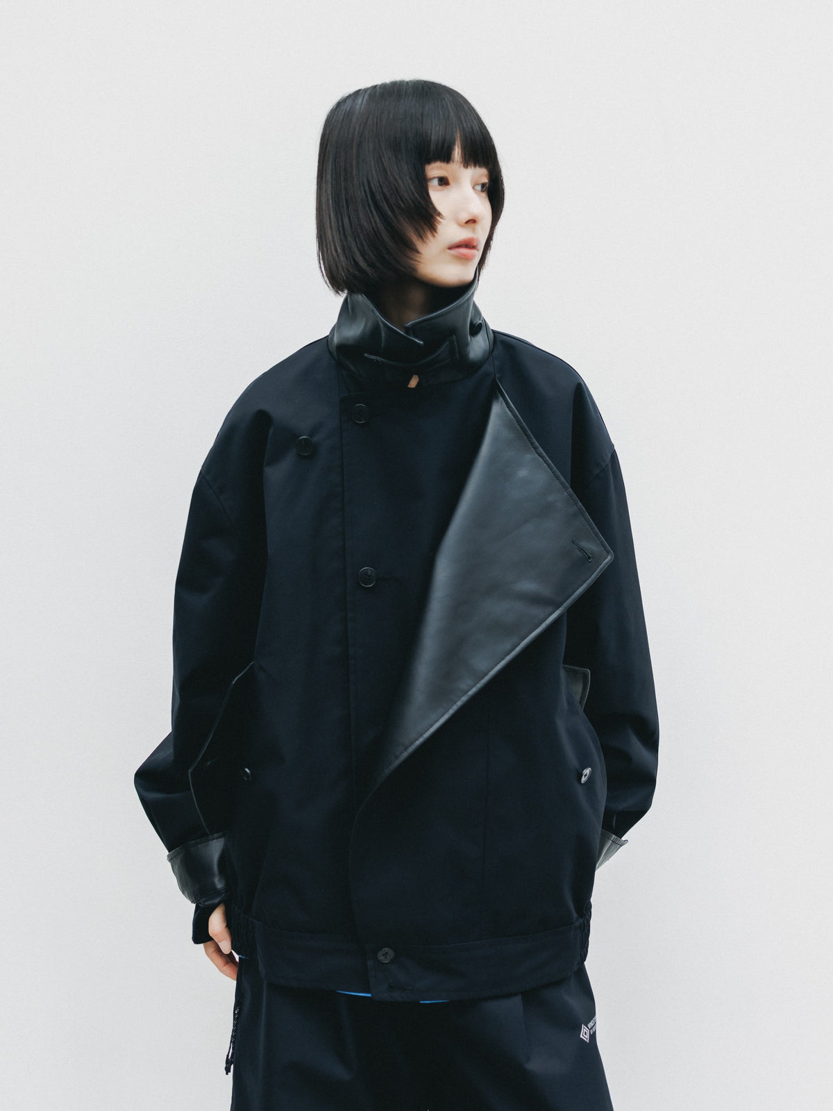 【10.24 SAT 20:00- IN STOCK】 +phenix WINDSTOPPER® by GORE-TEX LABS TWILL CITY DOUBLE FLAP JACKET (BLACK)