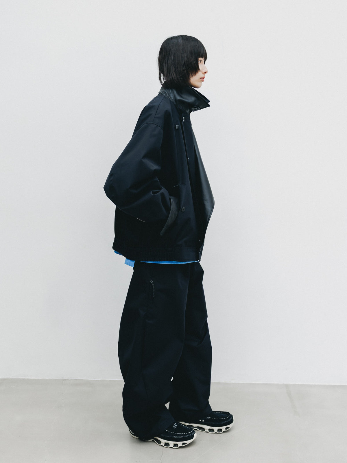 【10.24 SAT 20:00- IN STOCK】 +phenix WINDSTOPPER® by GORE-TEX LABS TWILL CITY DOUBLE FLAP JACKET (BLACK)