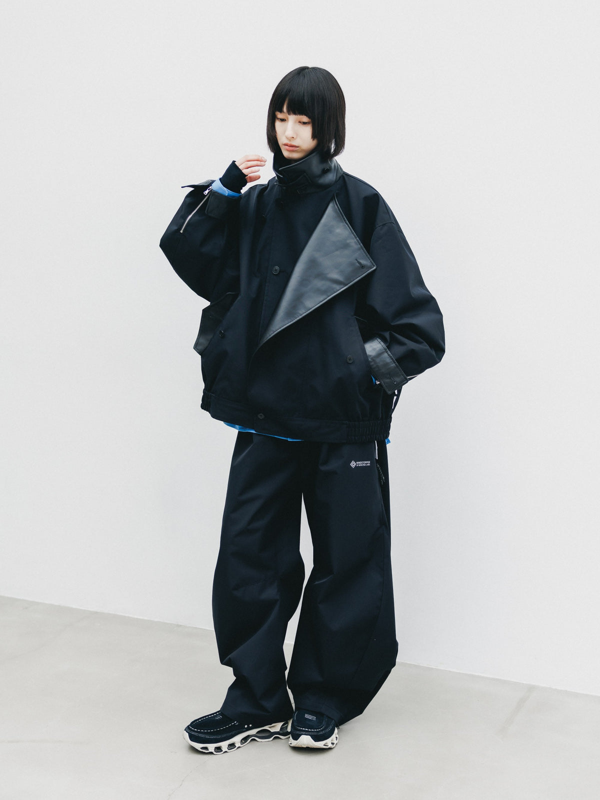 【10.24 SAT 20:00- IN STOCK】 +phenix WINDSTOPPER® by GORE-TEX LABS TWILL CITY DOUBLE FLAP JACKET (BLACK)