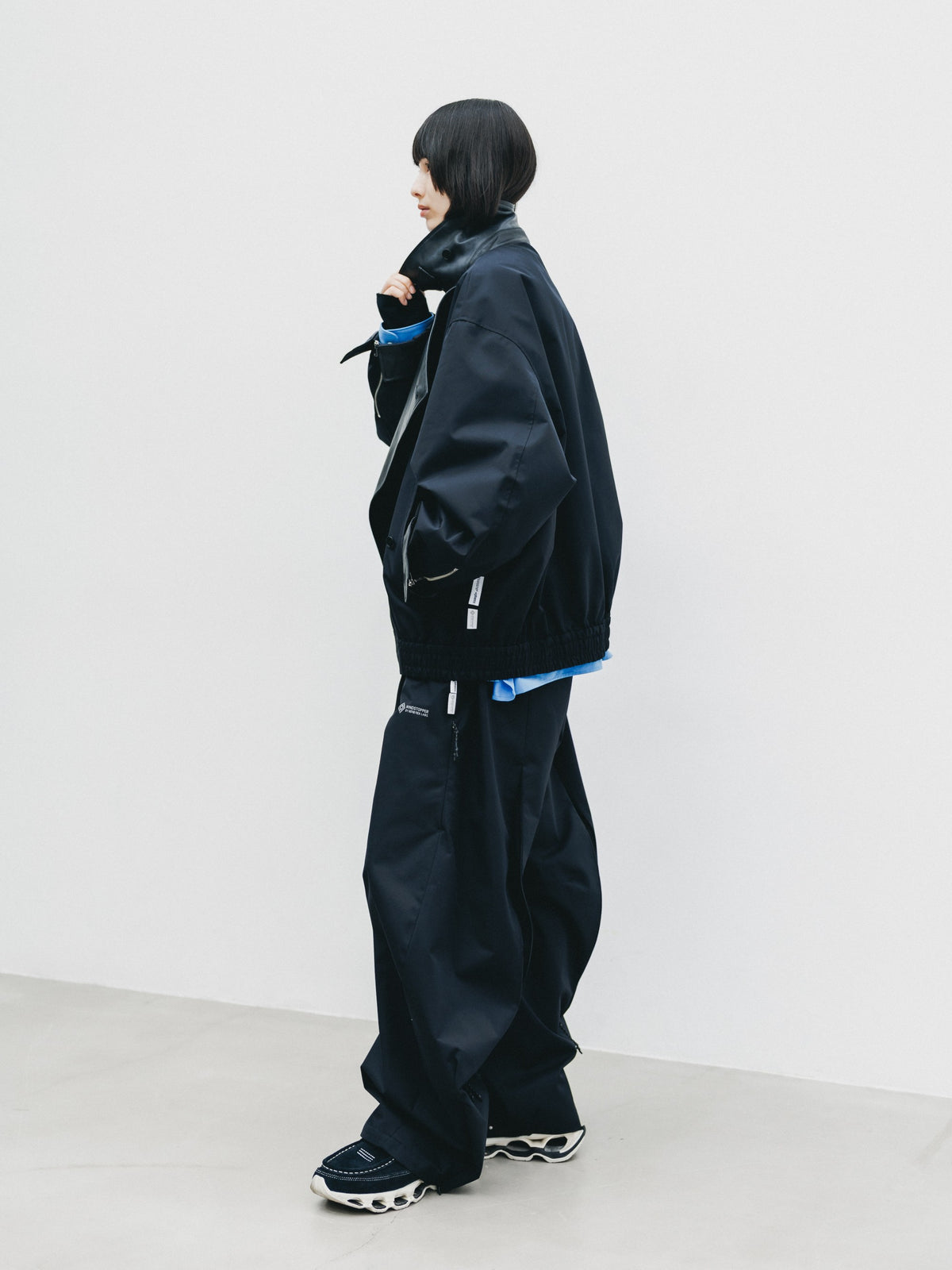 【10.24 SAT 20:00- IN STOCK】 +phenix WINDSTOPPER® by GORE-TEX LABS TWILL CITY DOUBLE FLAP JACKET (BLACK)