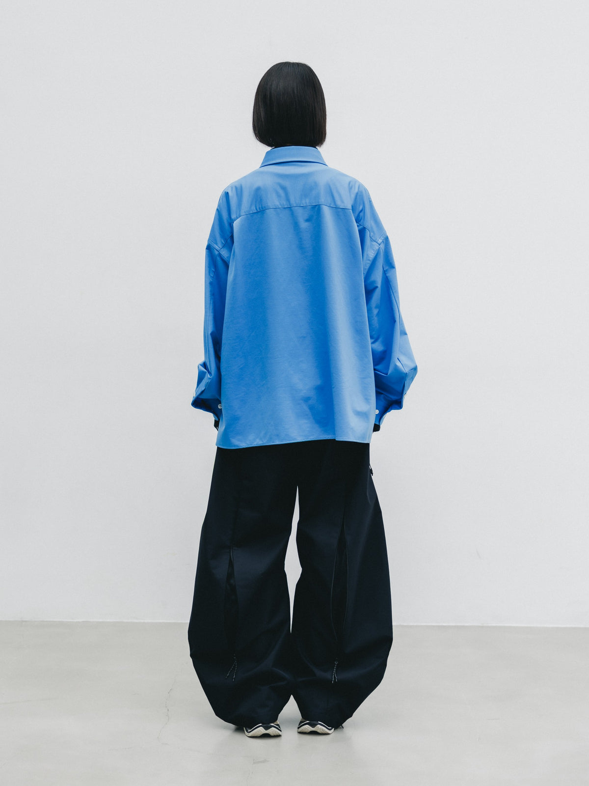 【10.14 WED 20:00- IN STOCK】 46G KNIT EVERYDAY BOX L/S SHIRT (SAX BLUE)