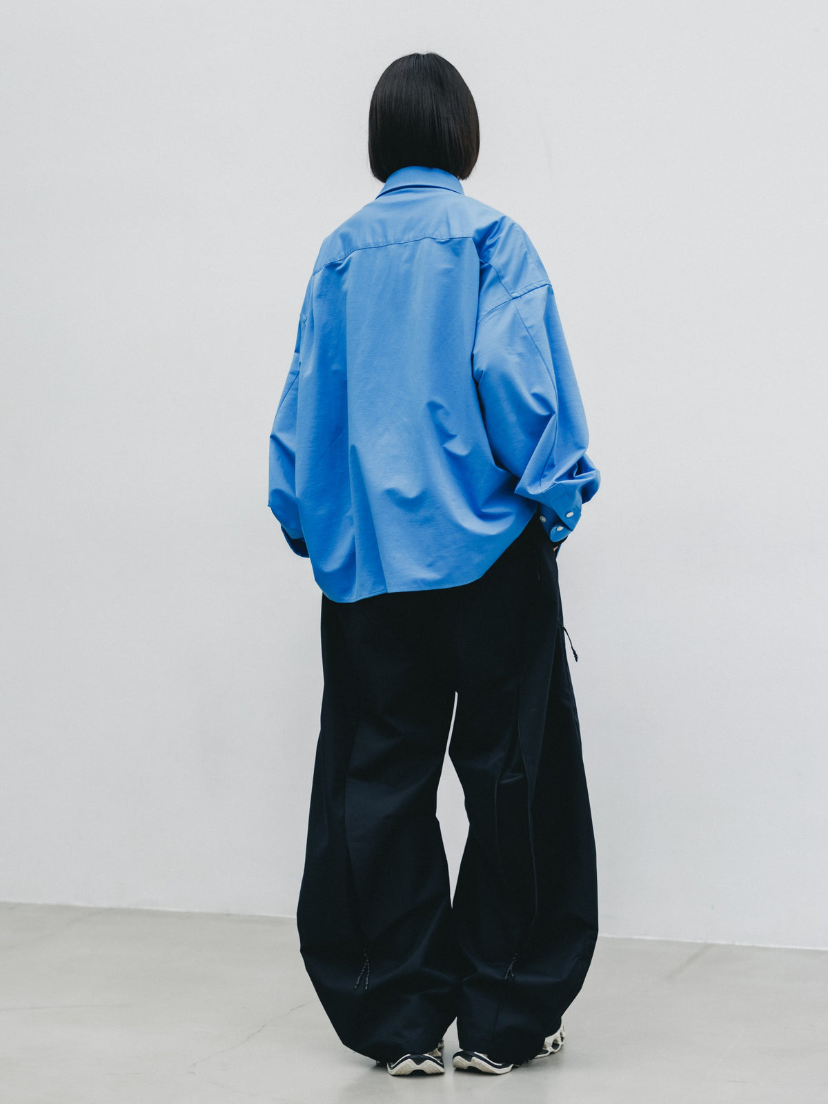 【10.14 WED 20:00- IN STOCK】 46G KNIT EVERYDAY BOX L/S SHIRT (SAX BLUE)