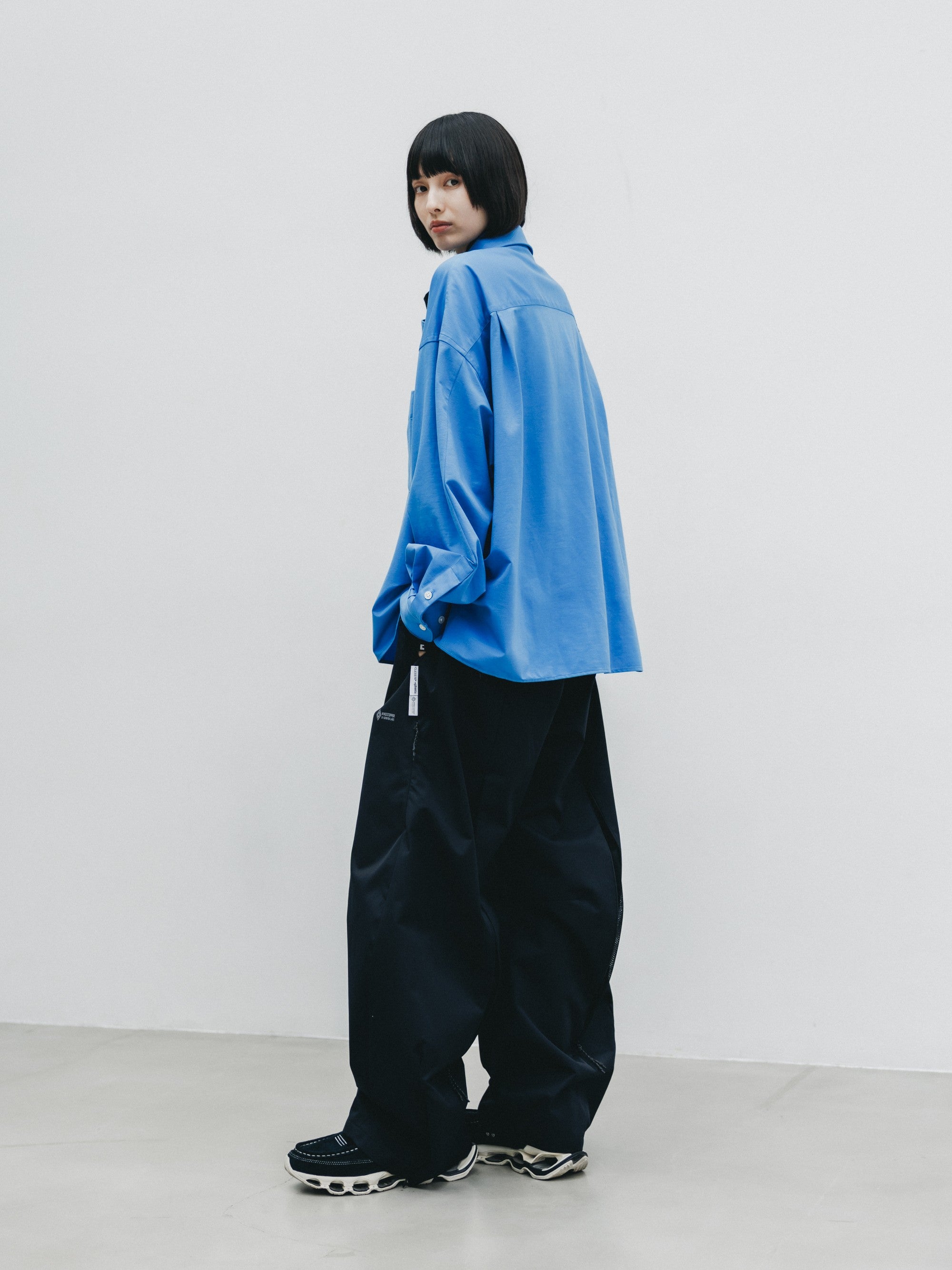 10.14 WED 20:00- IN STOCK】 46G KNIT EVERYDAY BOX L/S SHIRT (SAX BLUE)