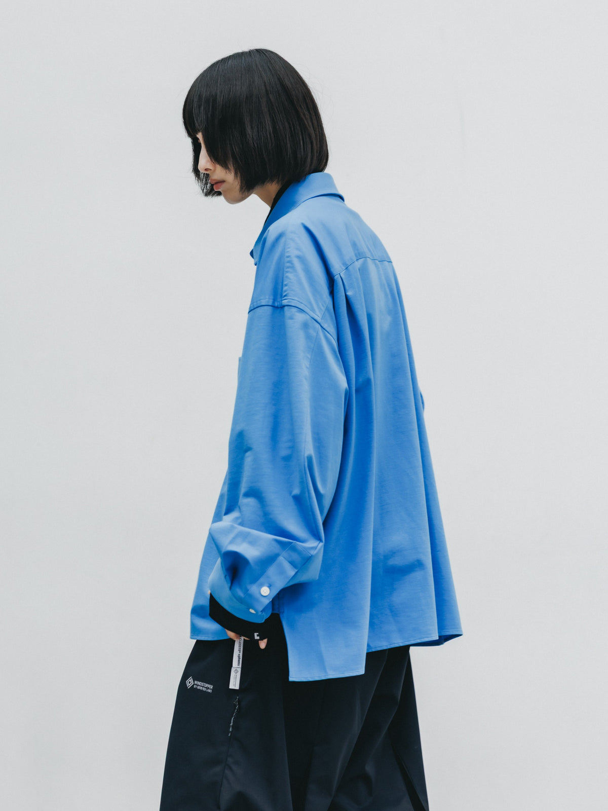 【10.14 WED 20:00- IN STOCK】 46G KNIT EVERYDAY BOX L/S SHIRT (SAX BLUE)