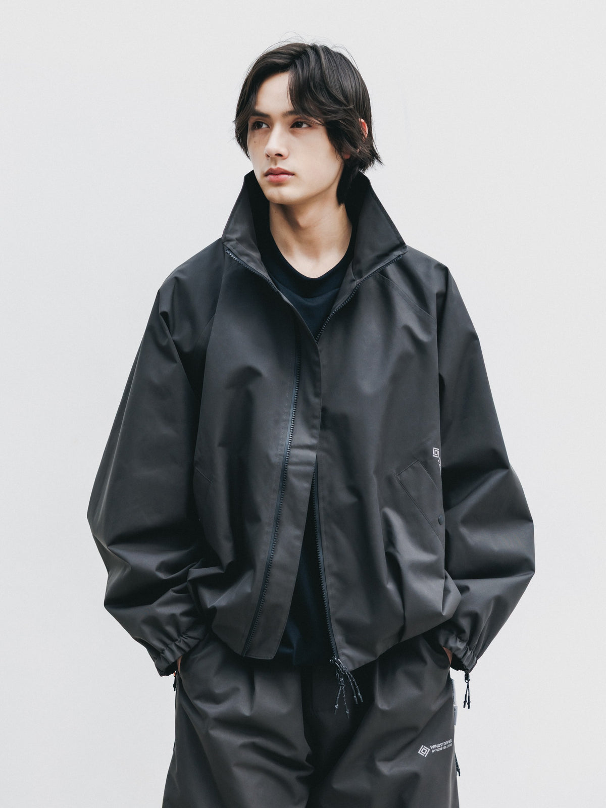 【10.17 SAT 20:00- IN STOCK】 +phenix WINDSTOPPER® by GORE-TEX LABS TWILL CITY STAND BALLOON UTILITY JACKET (SHADOW GRAY)