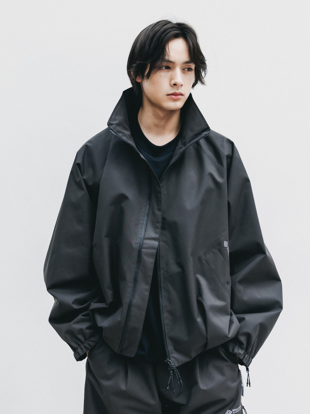 【10.17 SAT 20:00- IN STOCK】 +phenix WINDSTOPPER® by GORE-TEX LABS TWILL CITY STAND BALLOON UTILITY JACKET (SHADOW GRAY)