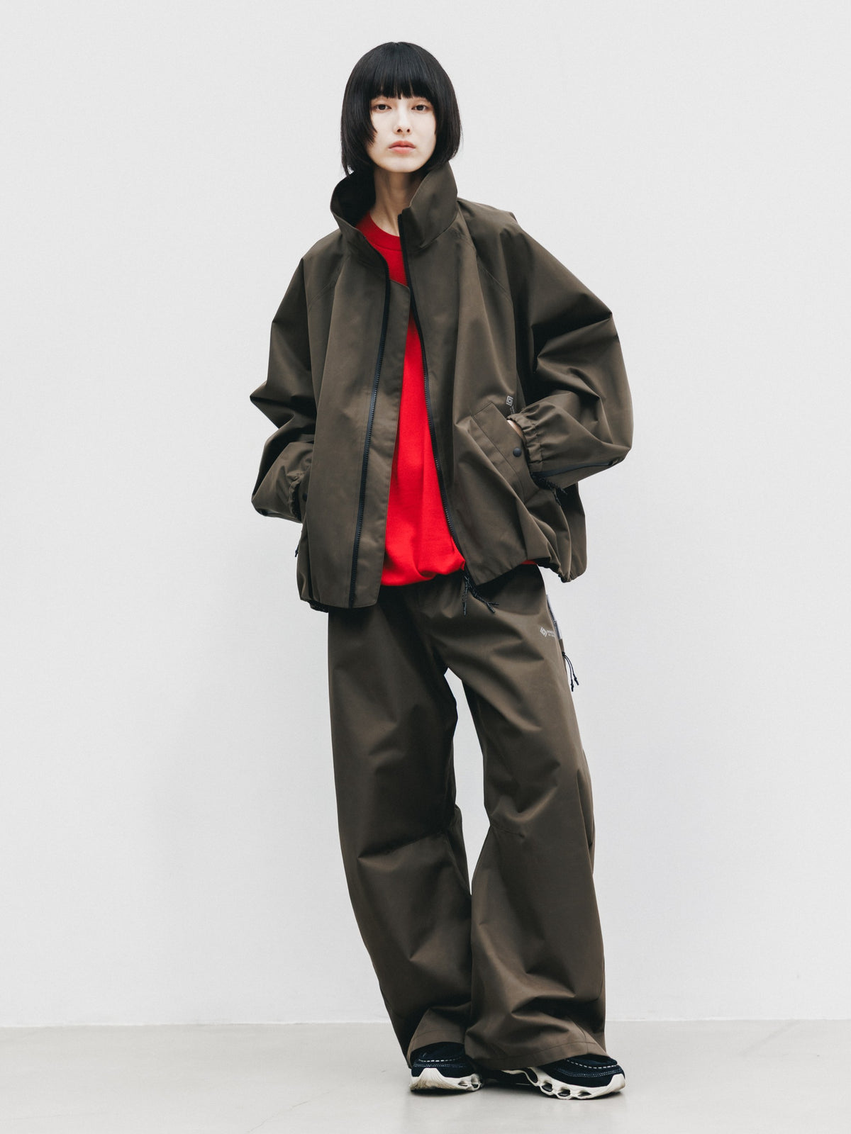 【10.17 SAT 20:00- IN STOCK】 +phenix WINDSTOPPER® by GORE-TEX LABS TWILL CITY STAND BALLOON UTILITY JACKET (URBAN BROWN)