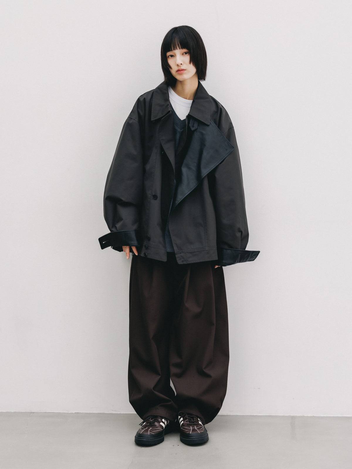 【10.24 SAT 20:00- IN STOCK】 +phenix WINDSTOPPER® by GORE-TEX LABS TWILL CITY DOUBLE FLAP JACKET (SHADOW GRAY)
