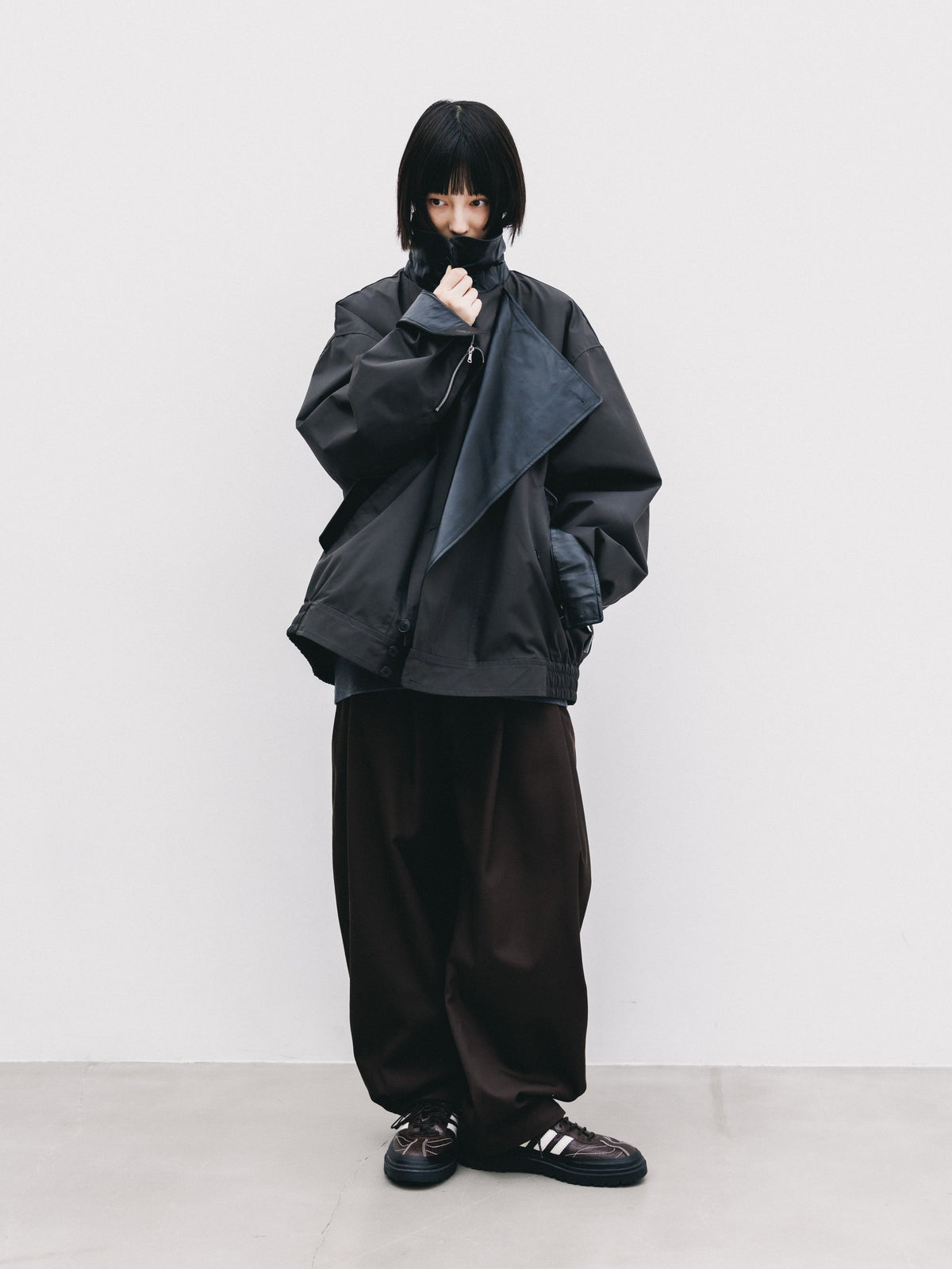 【10.24 SAT 20:00- IN STOCK】 +phenix WINDSTOPPER® by GORE-TEX LABS TWILL CITY DOUBLE FLAP JACKET (SHADOW GRAY)