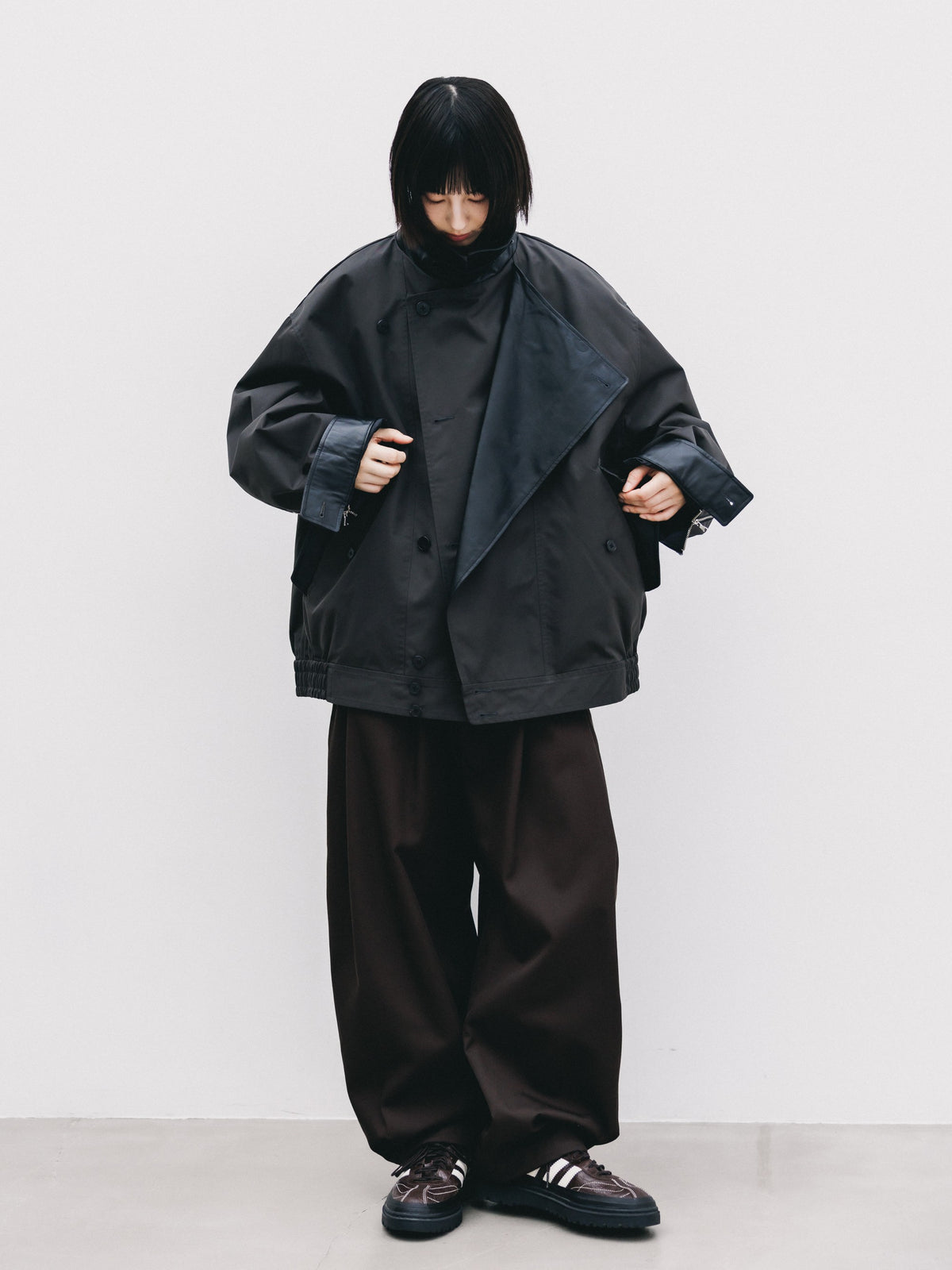 【10.24 SAT 20:00- IN STOCK】 +phenix WINDSTOPPER® by GORE-TEX LABS TWILL CITY DOUBLE FLAP JACKET (SHADOW GRAY)