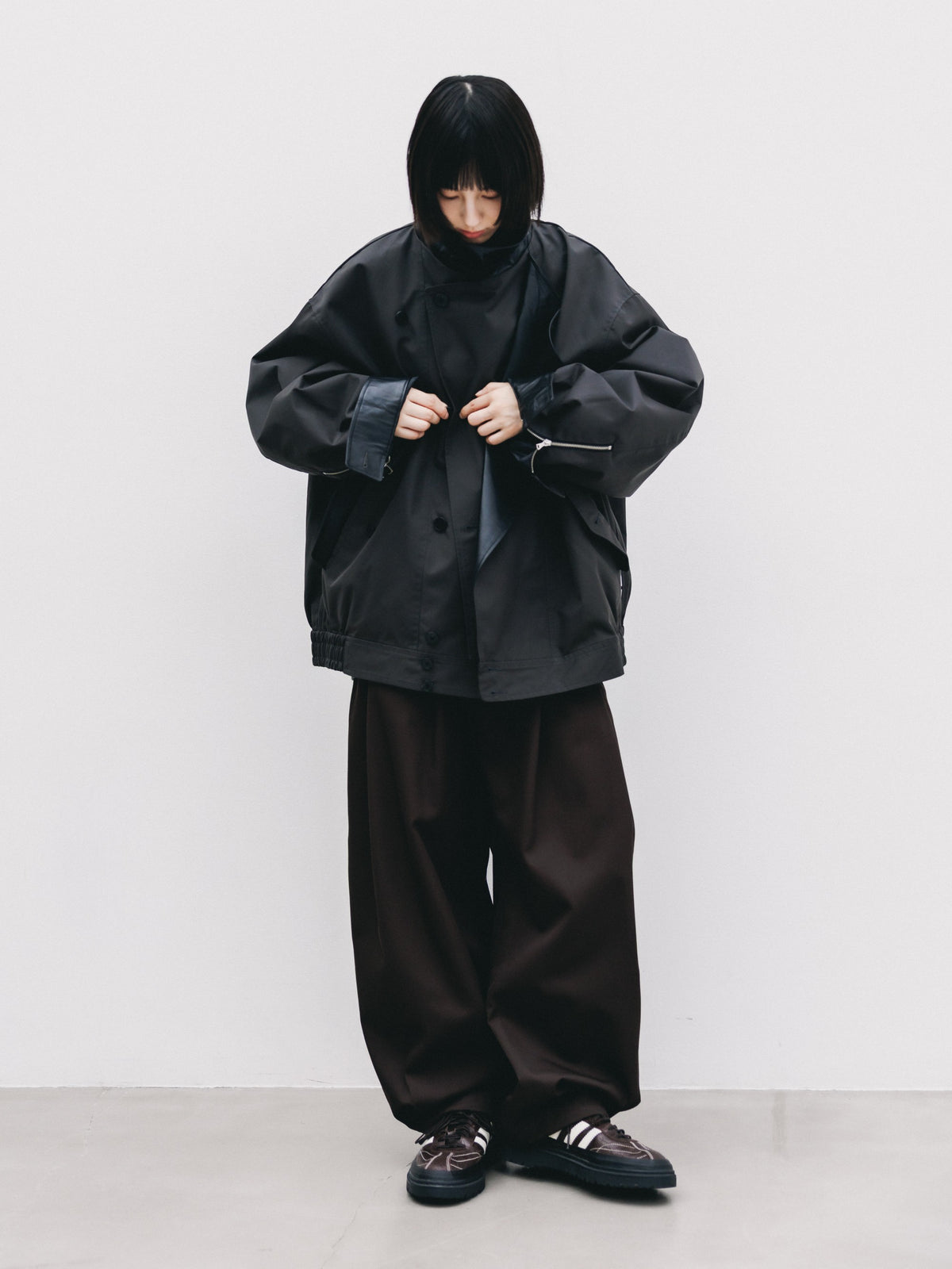 【10.24 SAT 20:00- IN STOCK】 +phenix WINDSTOPPER® by GORE-TEX LABS TWILL CITY DOUBLE FLAP JACKET (SHADOW GRAY)