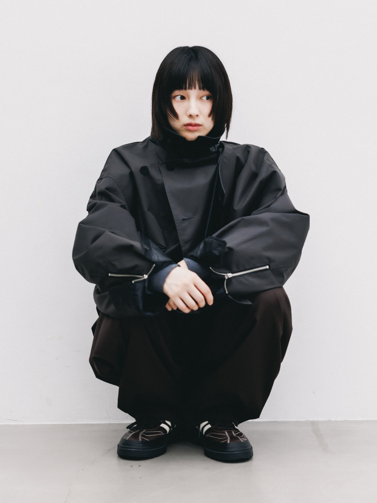 【10.24 SAT 20:00- IN STOCK】 +phenix WINDSTOPPER® by GORE-TEX LABS TWILL CITY DOUBLE FLAP JACKET (SHADOW GRAY)