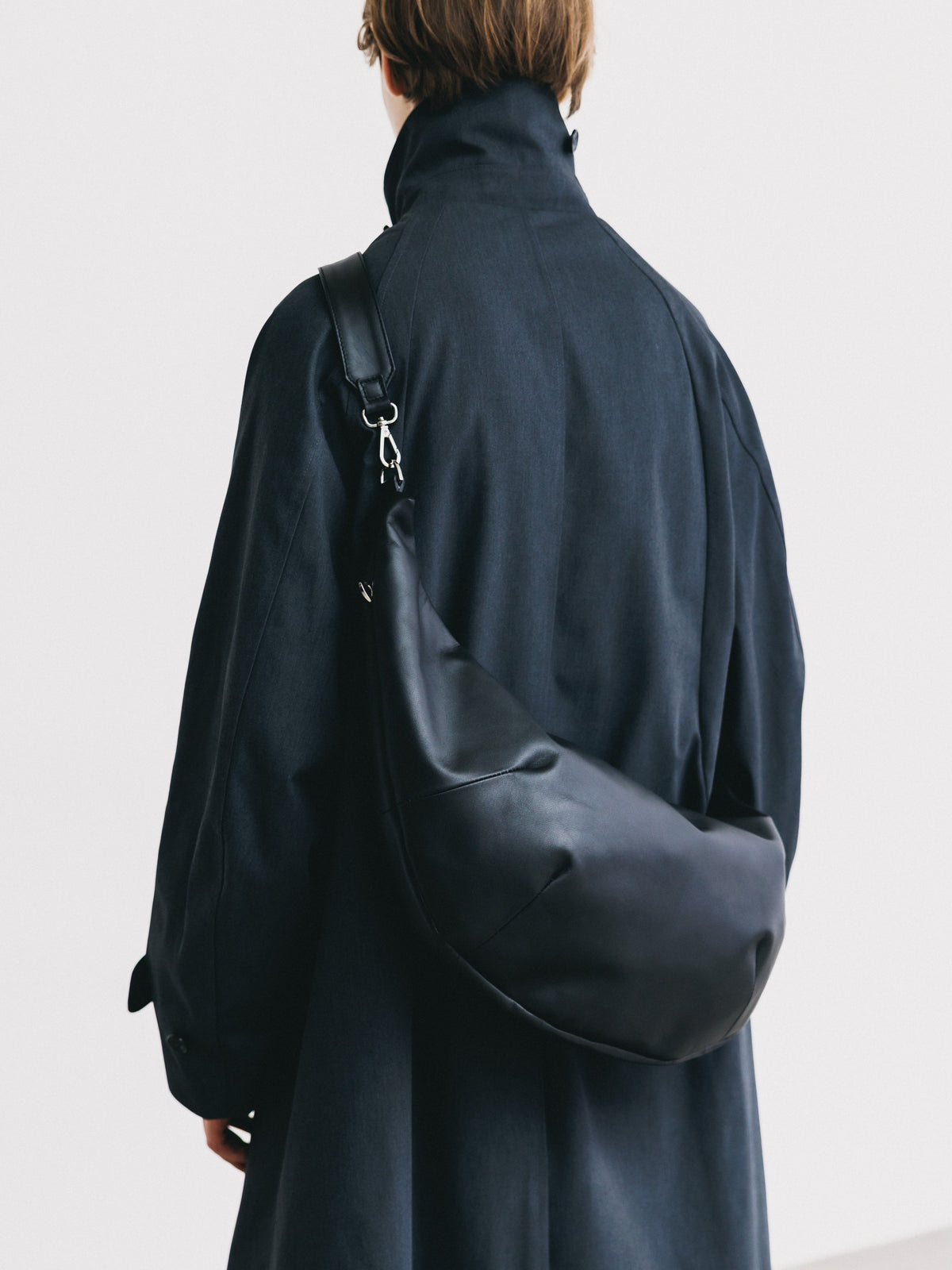 【10.21 WED 20:00- IN STOCK】 LEATHER 2WAY SYSTEM BAG (BLACK)