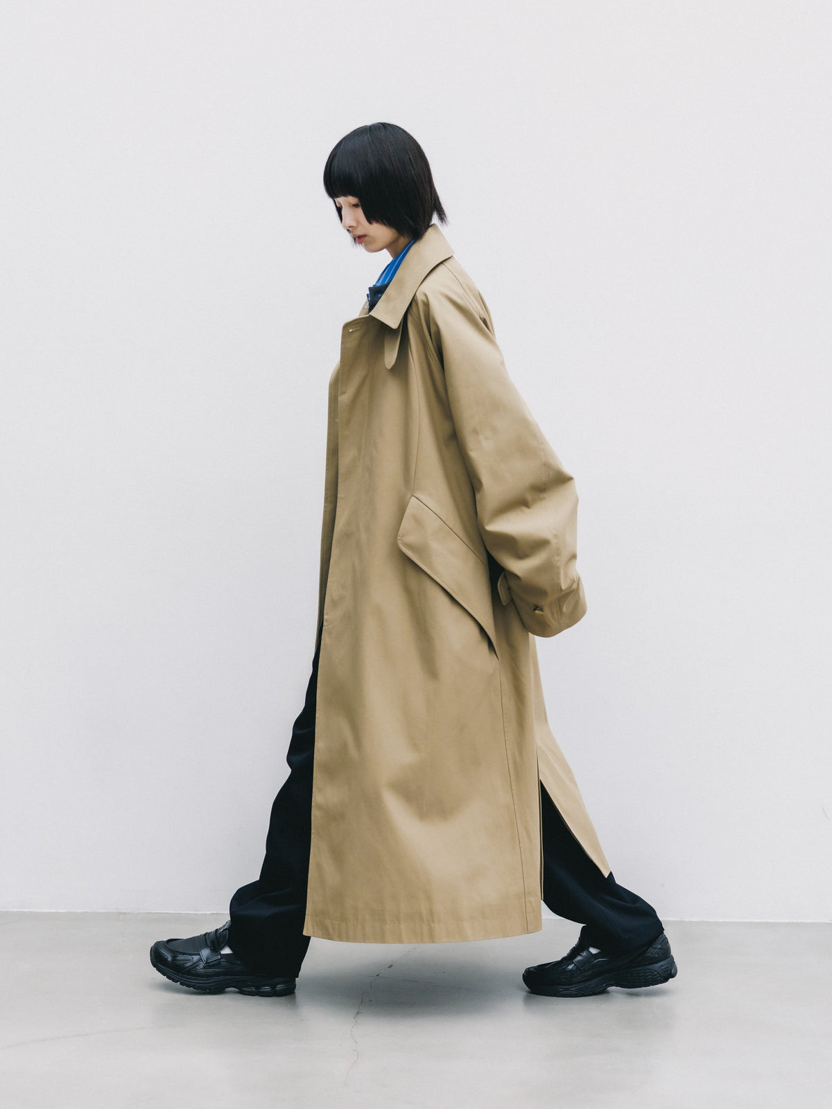 【10.31 SAT 20:00- IN STOCK】 T/C GABARDINE CITY BALMACAAN COAT (BEIGE)