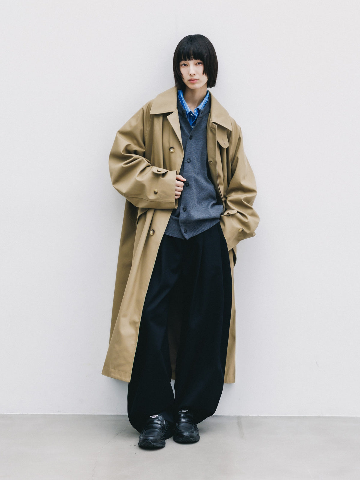 【10.31 SAT 20:00- IN STOCK】 T/C GABARDINE CITY BALMACAAN COAT (BEIGE)