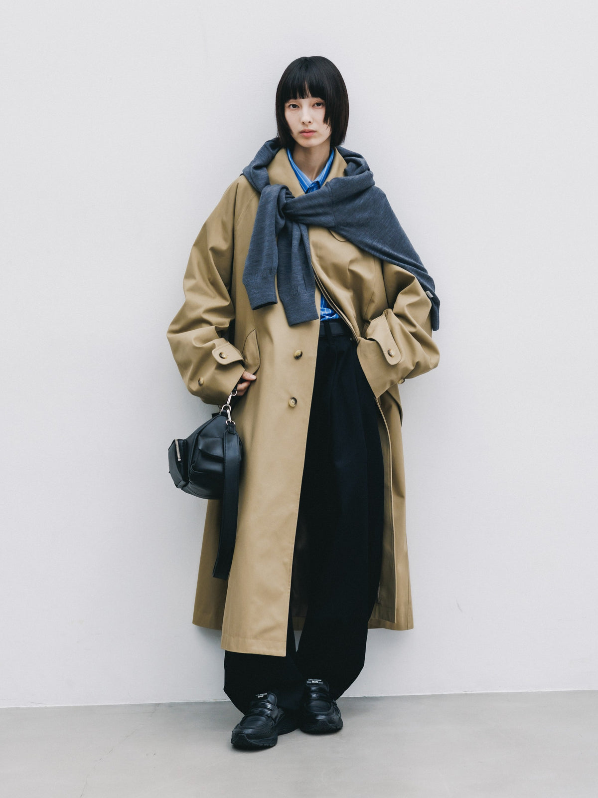 【10.31 SAT 20:00- IN STOCK】 T/C GABARDINE CITY BALMACAAN COAT (BEIGE)