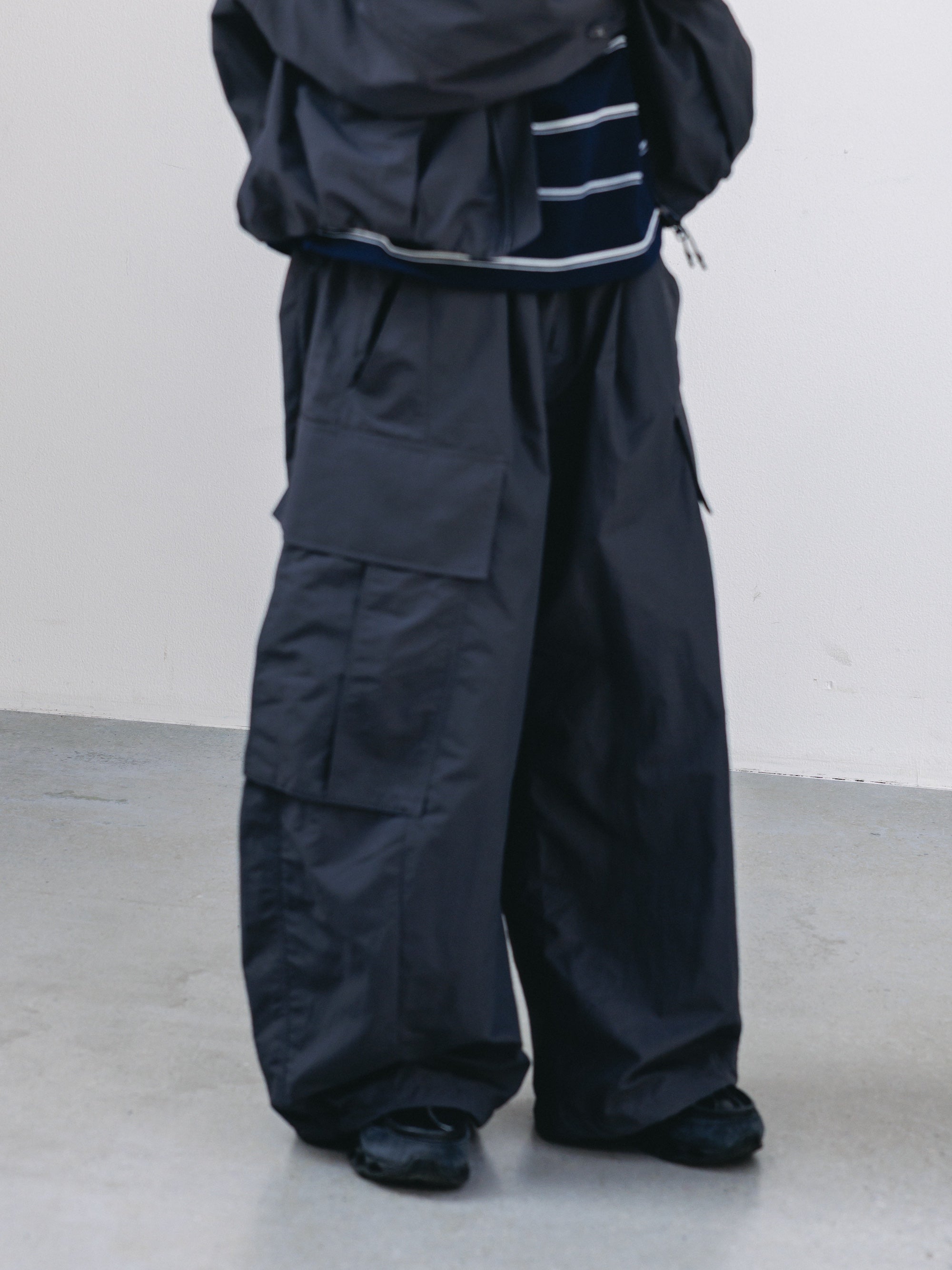 ACTIVE CITY MEGA POCKET BALLOON CARGO PANTS (GRAY)