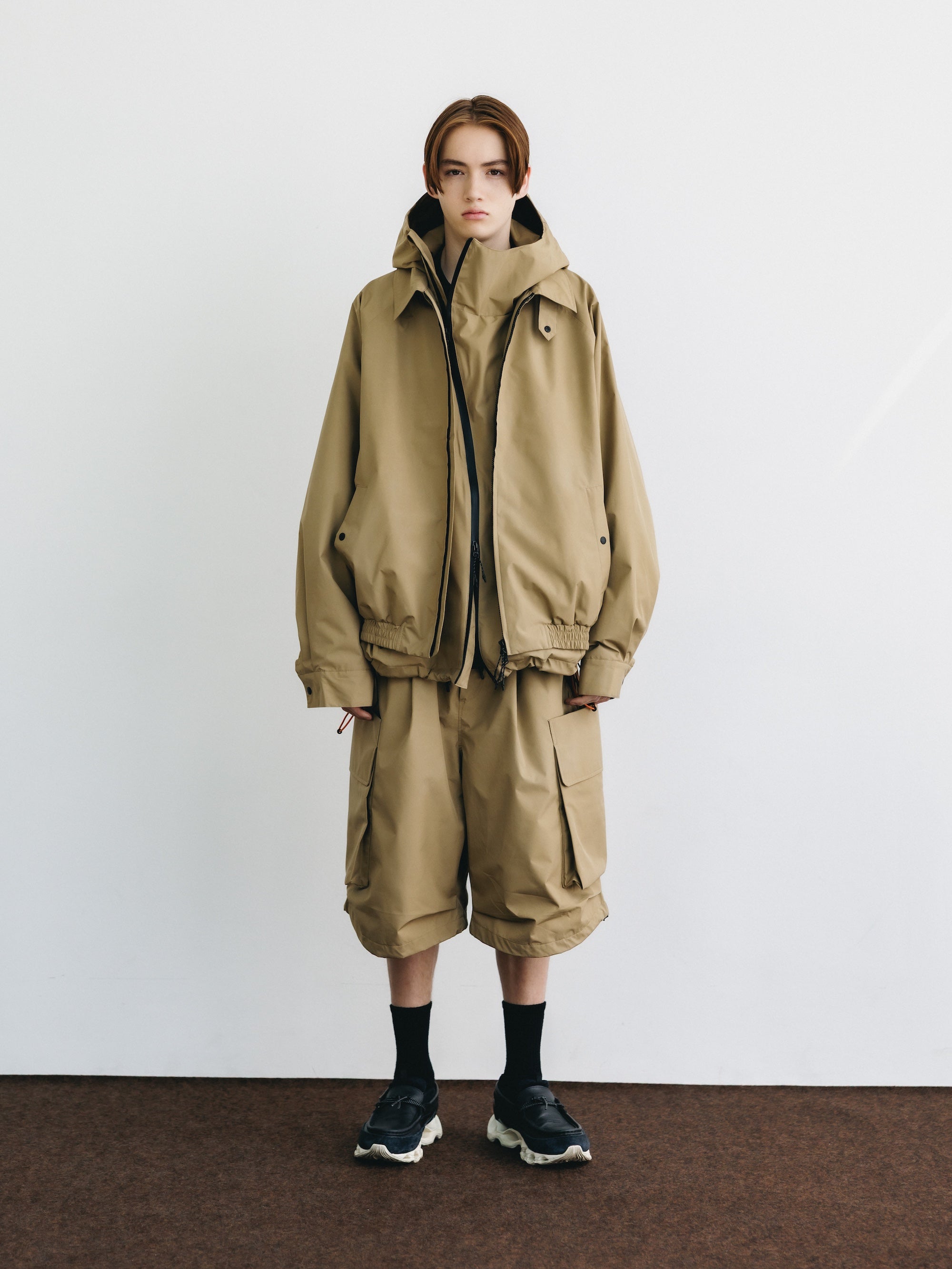 +phenix WINDSTOPPER® by GORE-TEX LABS CITY MILITARY HALF PANTS 001 (CAMEL BEIGE)