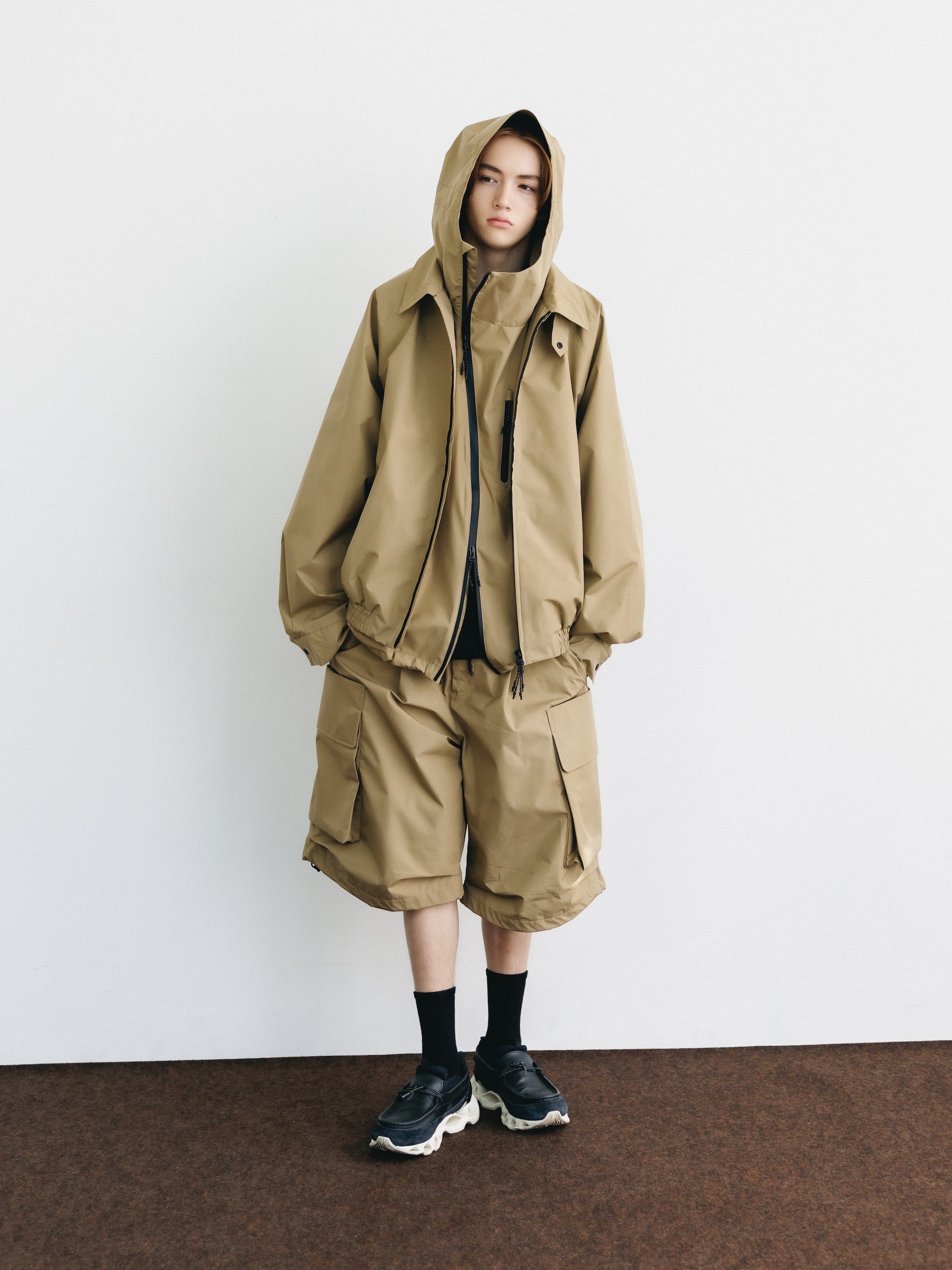 +phenix WINDSTOPPER® by GORE-TEX LABS CITY MILITARY HALF PANTS 001 (CAMEL BEIGE)