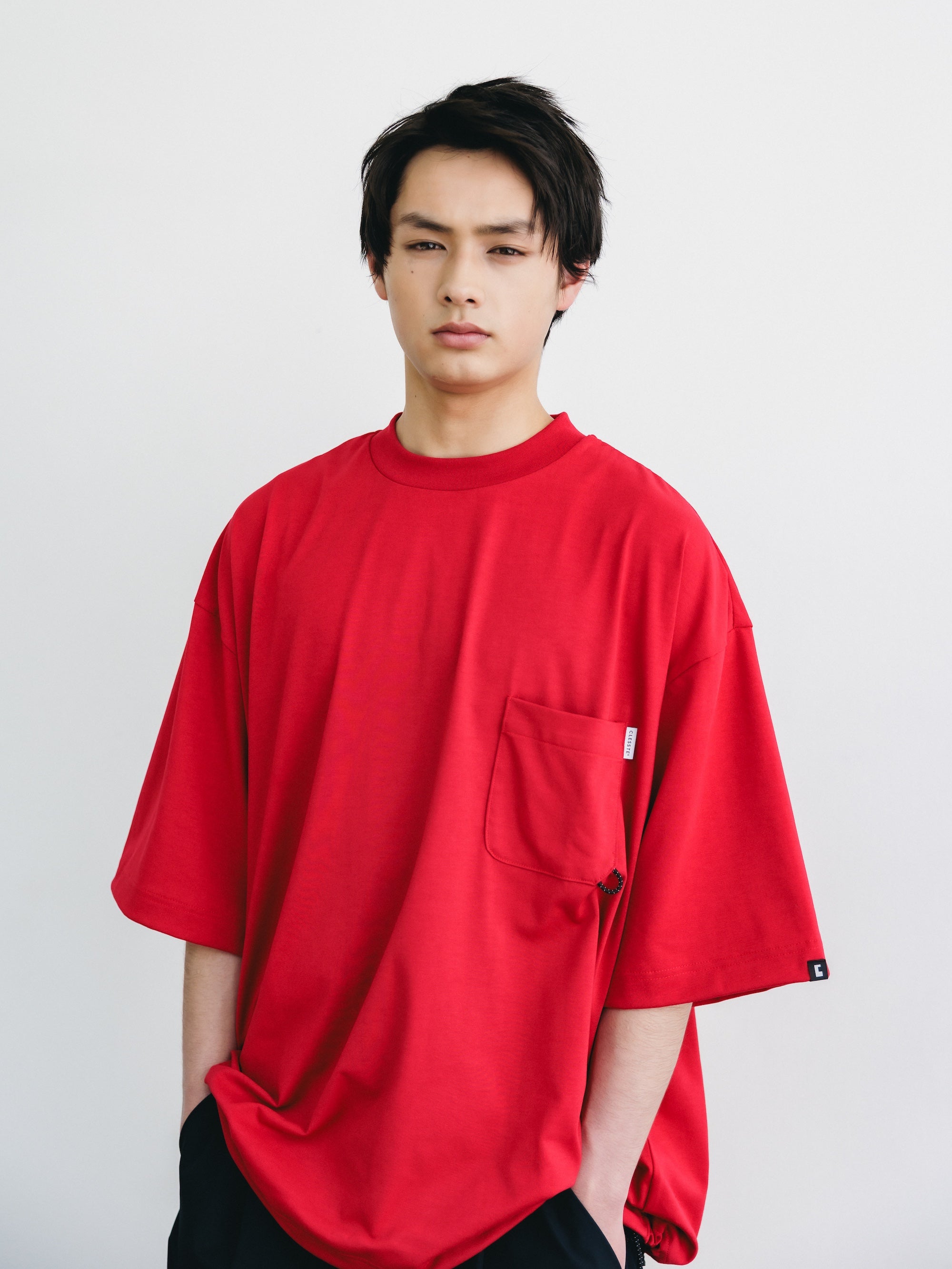 TECH POCKET S/S T-SHIRT (RED)