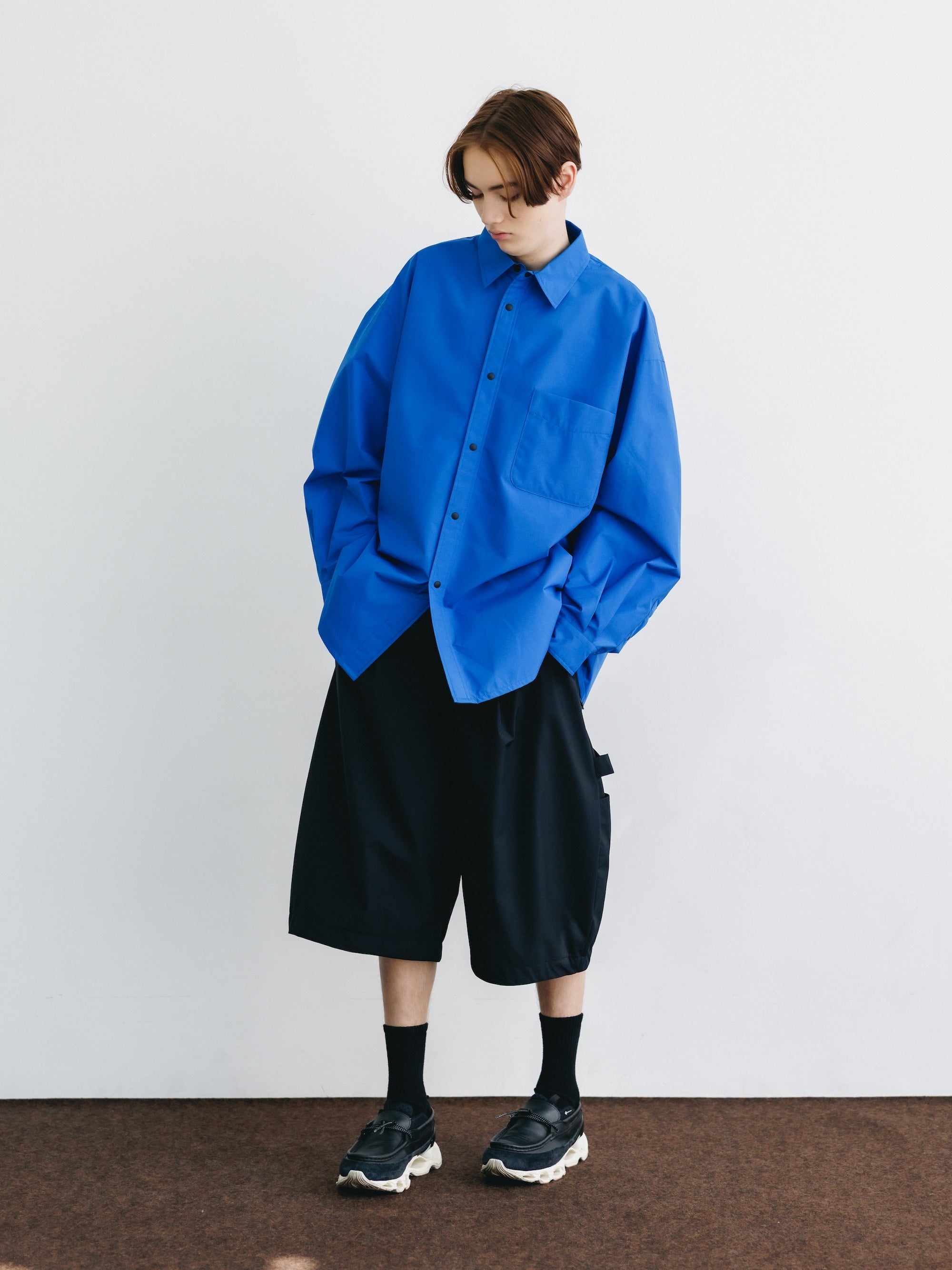 +phenix WINDSTOPPER® by GORE-TEX LABS CITY UNIFORM L/S SHIRT (BLUE)