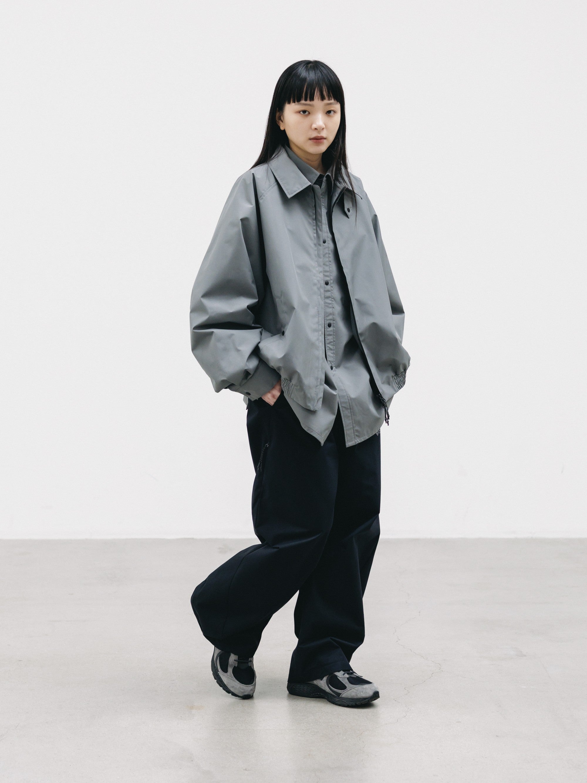 【9.2 WED 20:00- IN STOCK】+phenix WINDSTOPPER® by GORE-TEX LABS TWILL CITY BARREL LEG PANTS (BLACK)