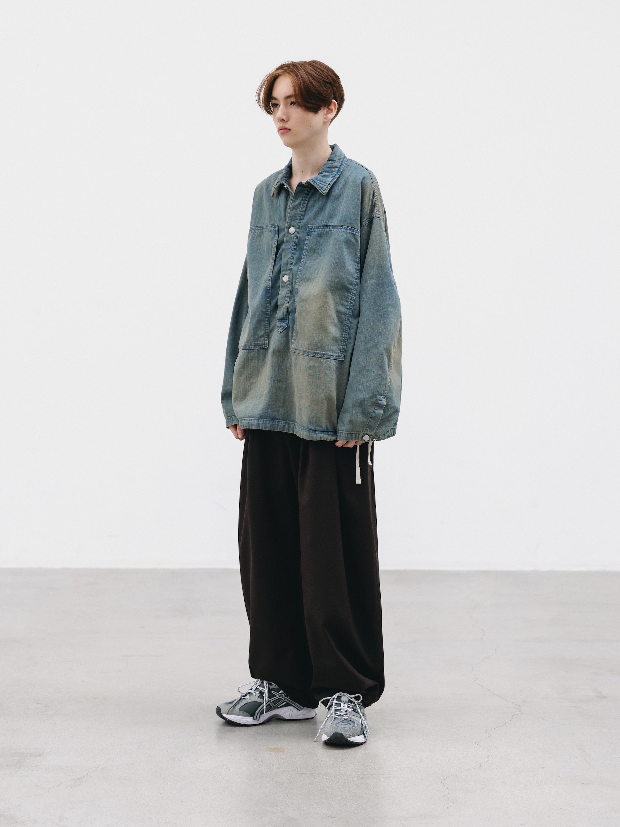 【2.21 SAT 20:00- IN STOCK】VINTAGE DYED SELVEDGE DENIM US ARMY M-35 PULLOVER JACKET (VINTAGE BEIGE)