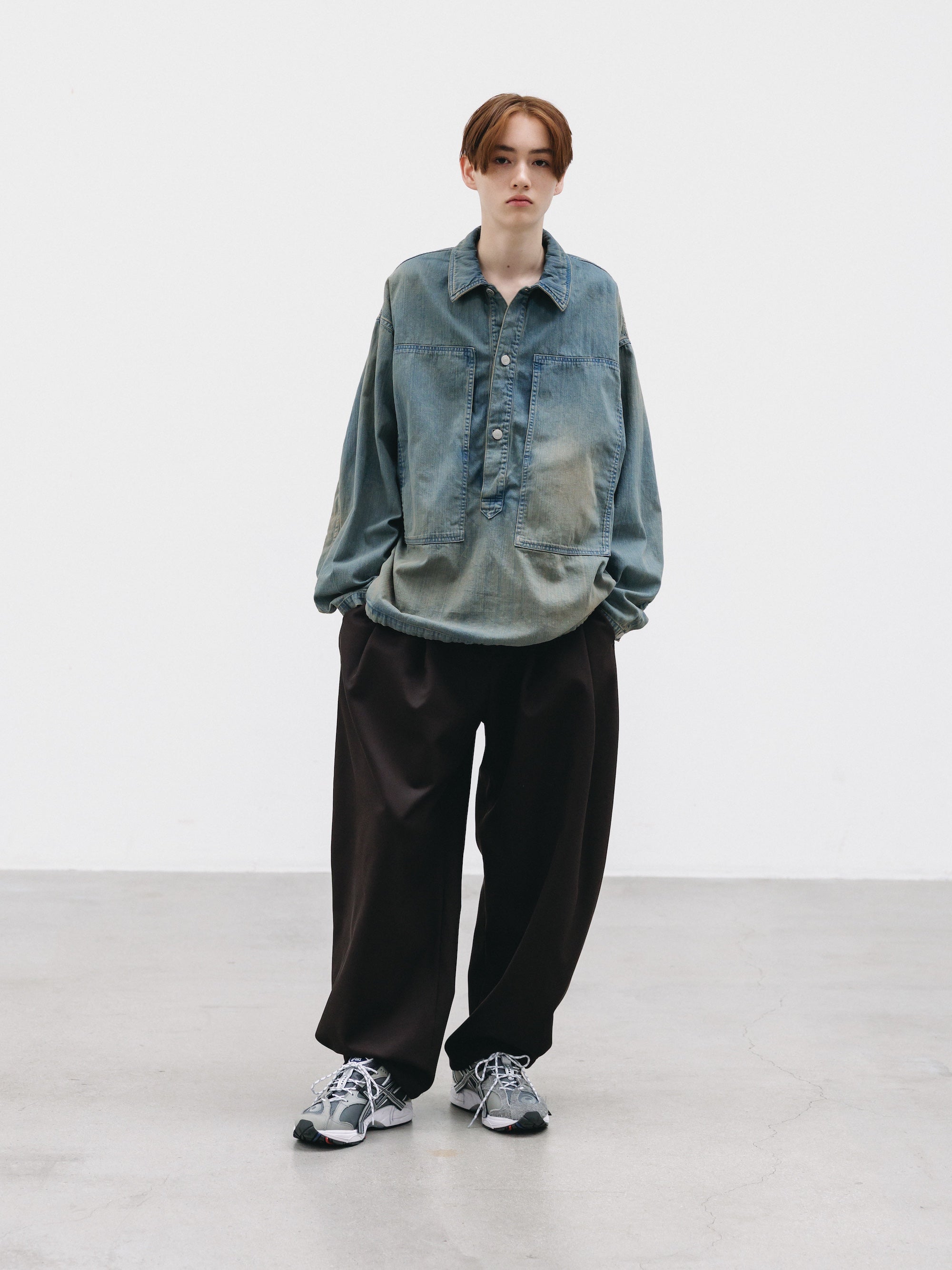 【2.21 SAT 20:00- IN STOCK】VINTAGE DYED SELVEDGE DENIM US ARMY M-35 PULLOVER JACKET (VINTAGE BEIGE)