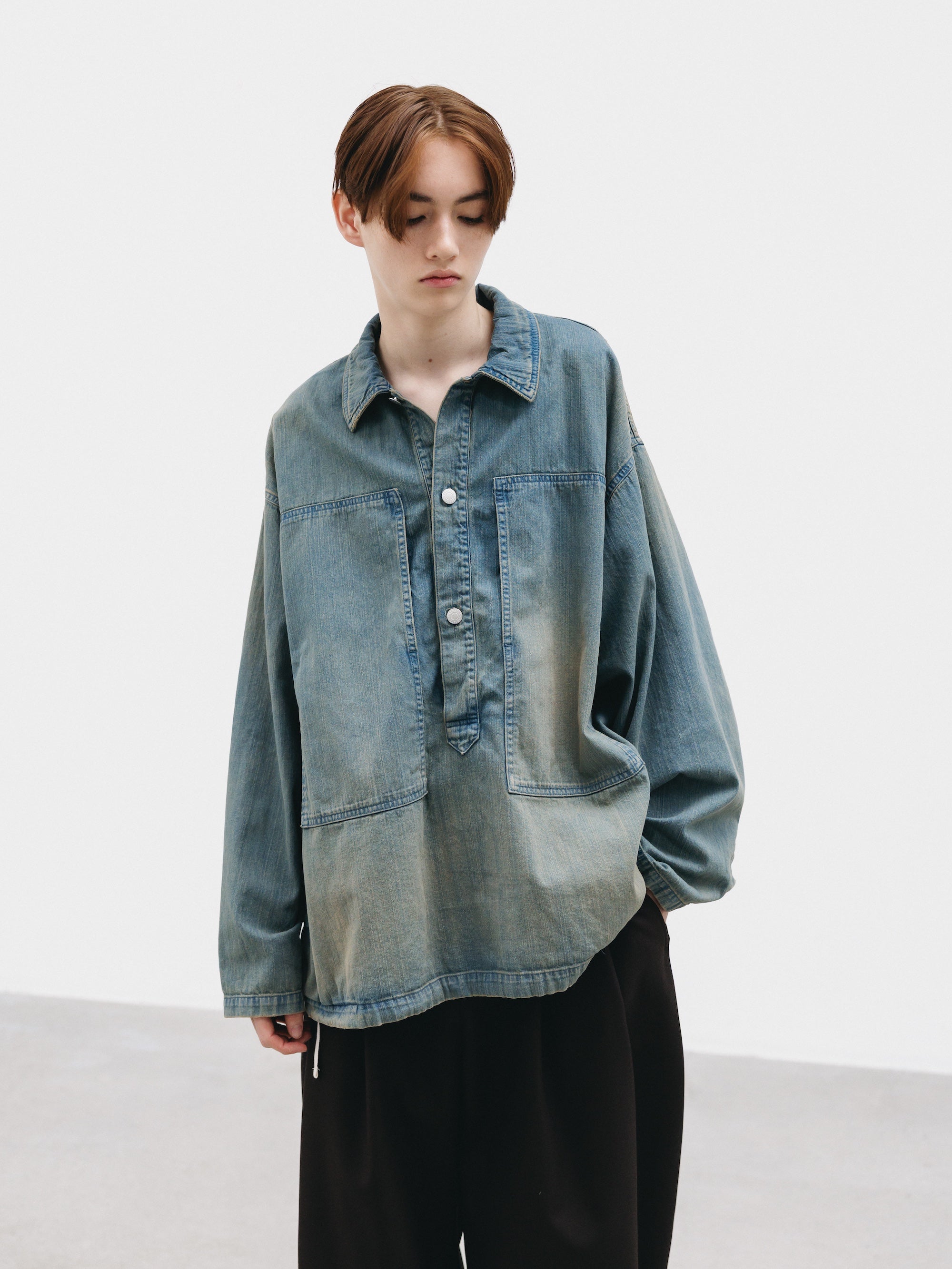 2.21 SAT 20:00- IN STOCK】VINTAGE DYED SELVEDGE DENIM US ARMY M-35 PUL