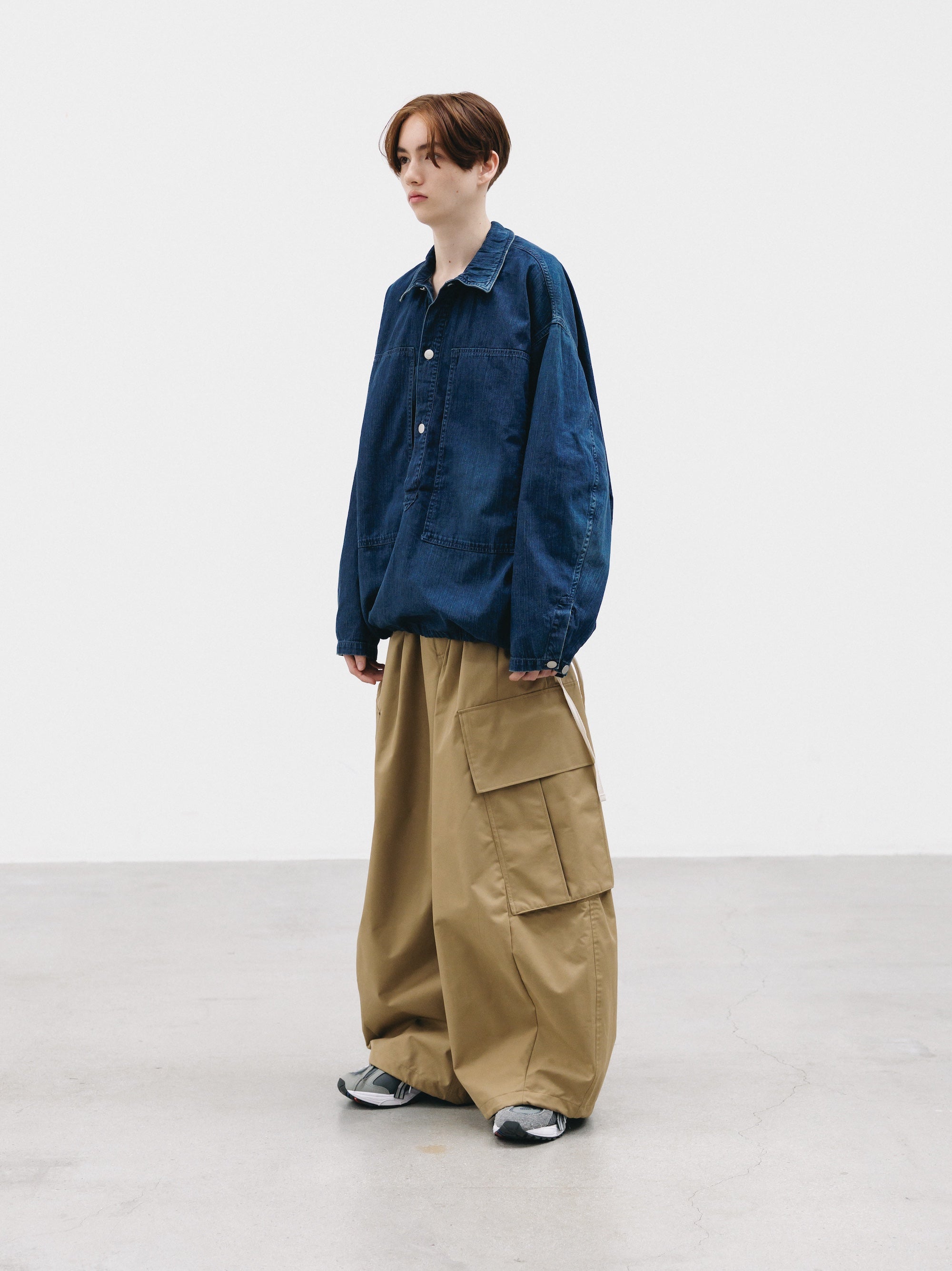 【2.21 SAT 20:00- IN STOCK】VINTAGE DYED SELVEDGE DENIM US ARMY M-35 PULLOVER JACKET (VINTAGE INDIGO)