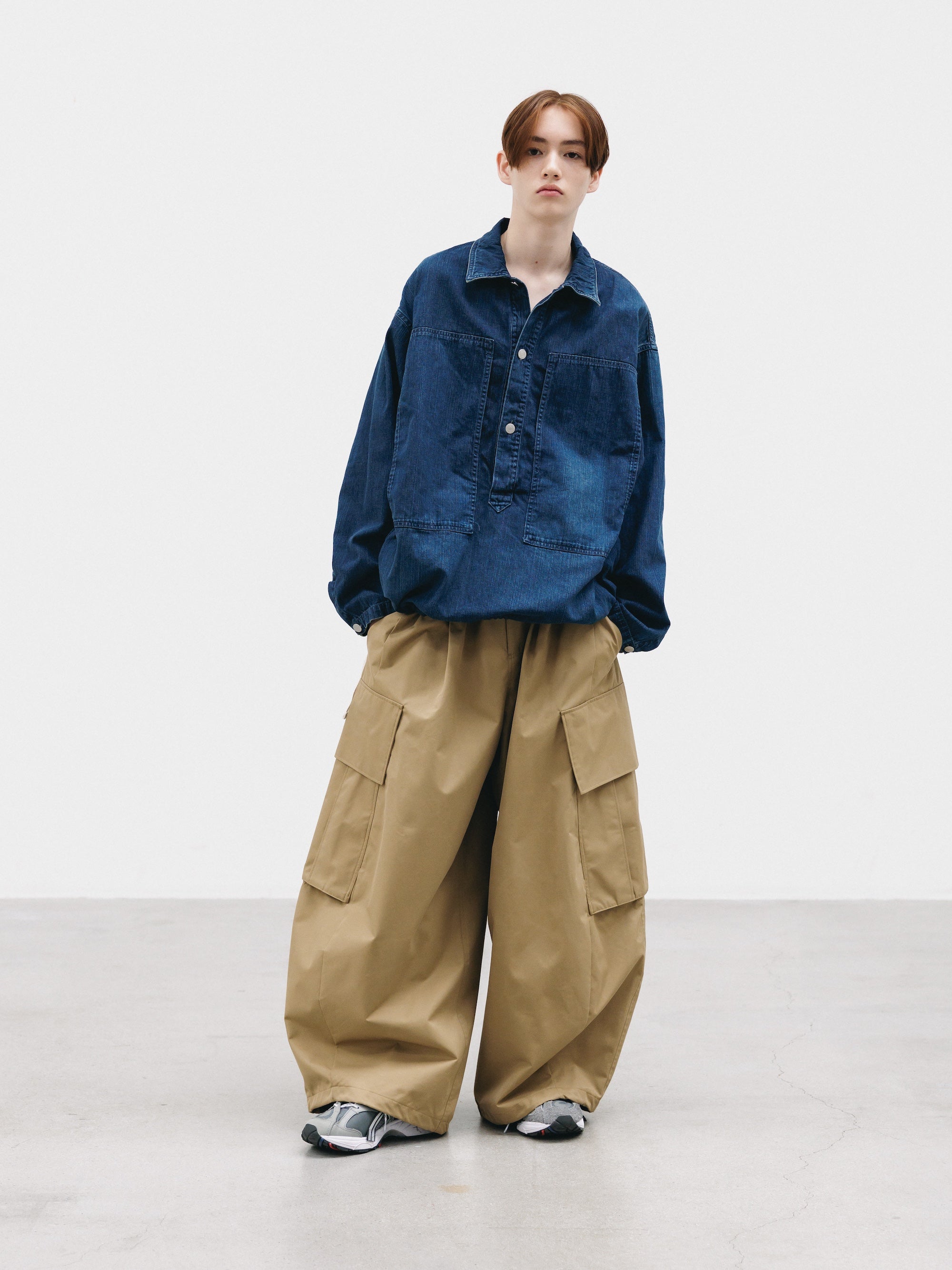 【2.21 SAT 20:00- IN STOCK】VINTAGE DYED SELVEDGE DENIM US ARMY M-35 PULLOVER JACKET (VINTAGE INDIGO)