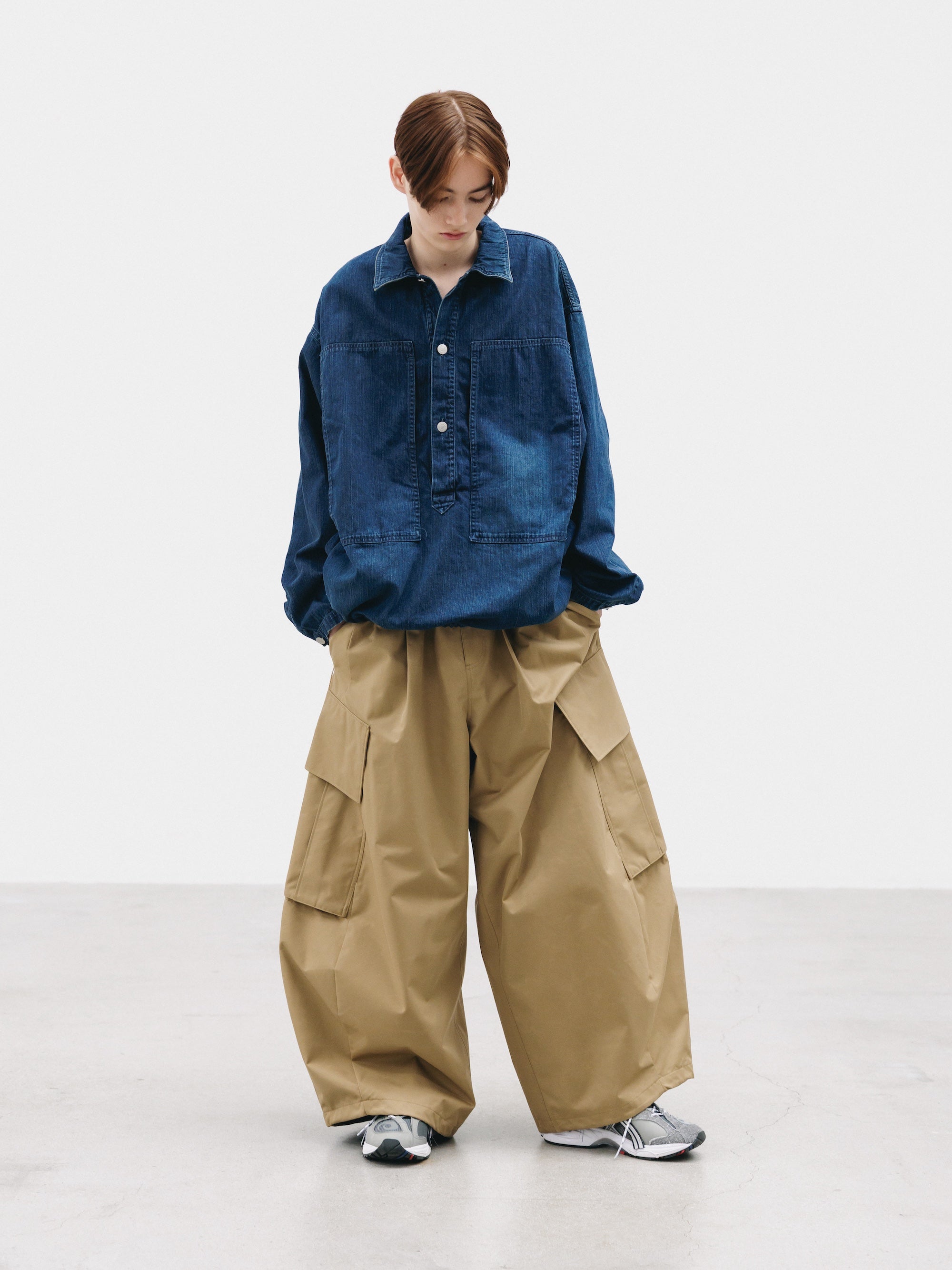 【2.21 SAT 20:00- IN STOCK】VINTAGE DYED SELVEDGE DENIM US ARMY M-35 PULLOVER JACKET (VINTAGE INDIGO)