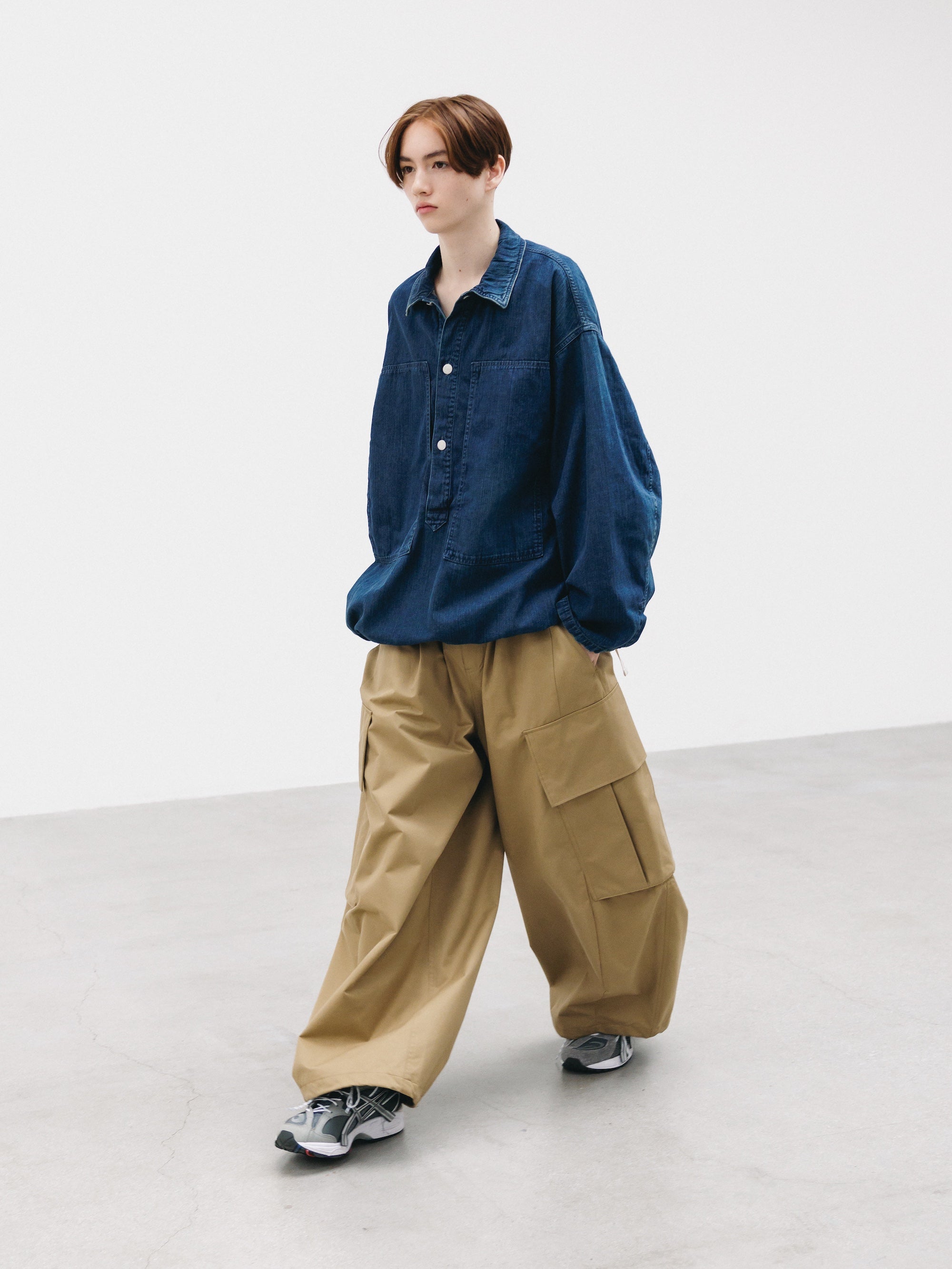 【2.21 SAT 20:00- IN STOCK】VINTAGE DYED SELVEDGE DENIM US ARMY M-35 PULLOVER JACKET (VINTAGE INDIGO)