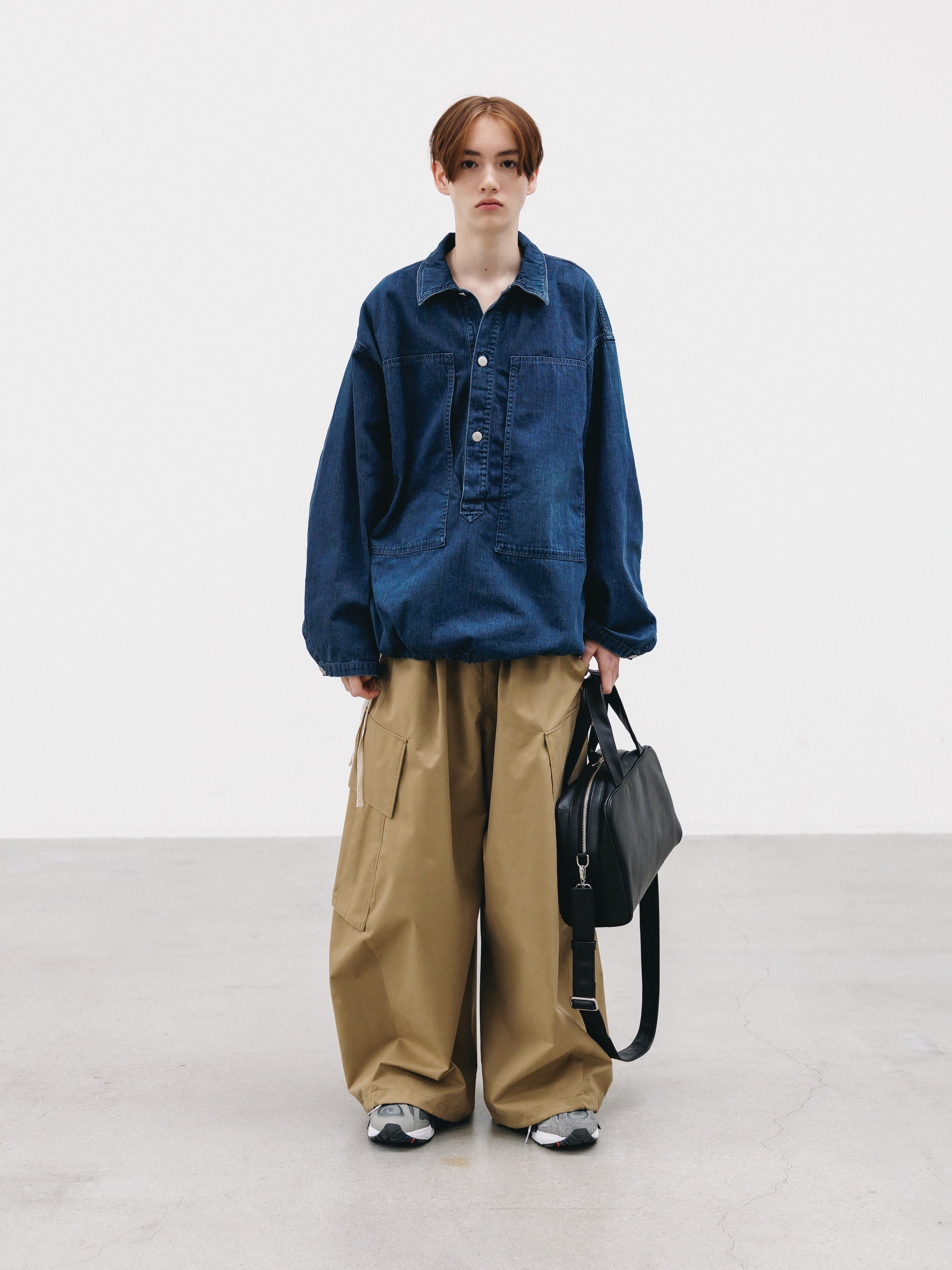 【2.21 SAT 20:00- IN STOCK】VINTAGE DYED SELVEDGE DENIM US ARMY M-35 PULLOVER JACKET (VINTAGE INDIGO)