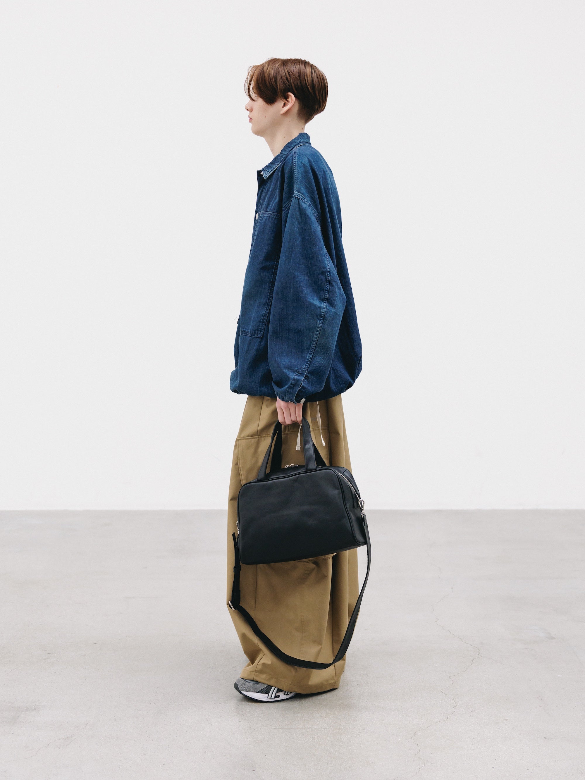 LEATHER 2WAY RECT BAG
