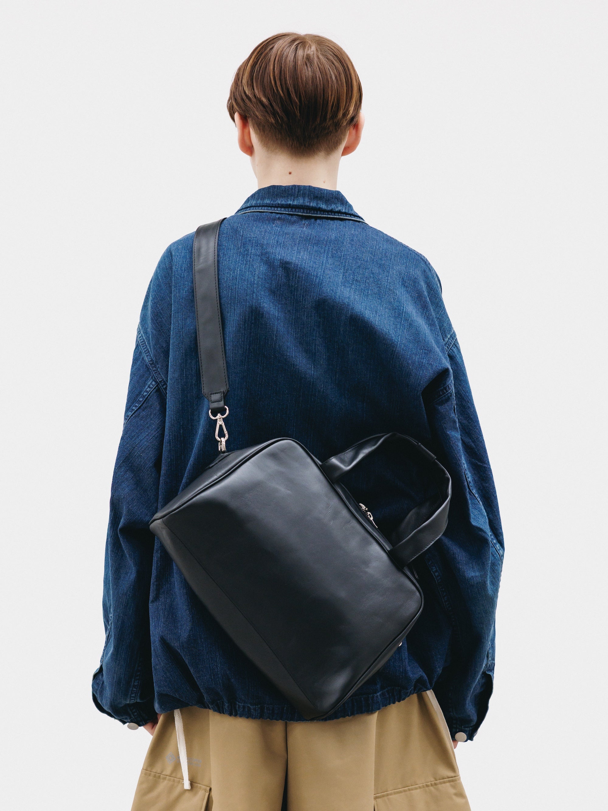 LEATHER 2WAY RECT BAG