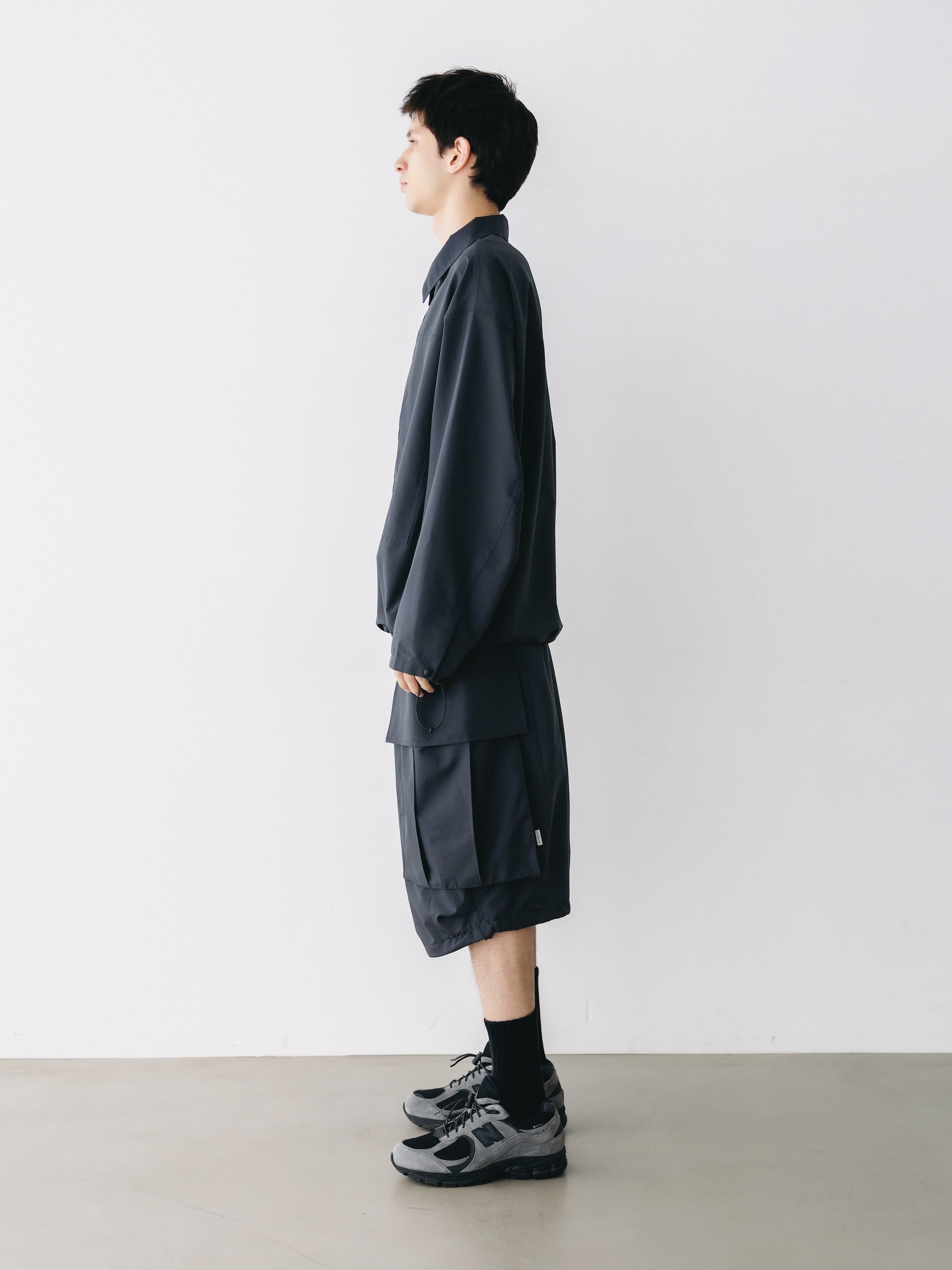 【4.11 SAT 20:00- IN STOCK】COOLDOTS® CITY MEGA POCKET BALLOON CARGO HALF PANTS (CHARCOAL)