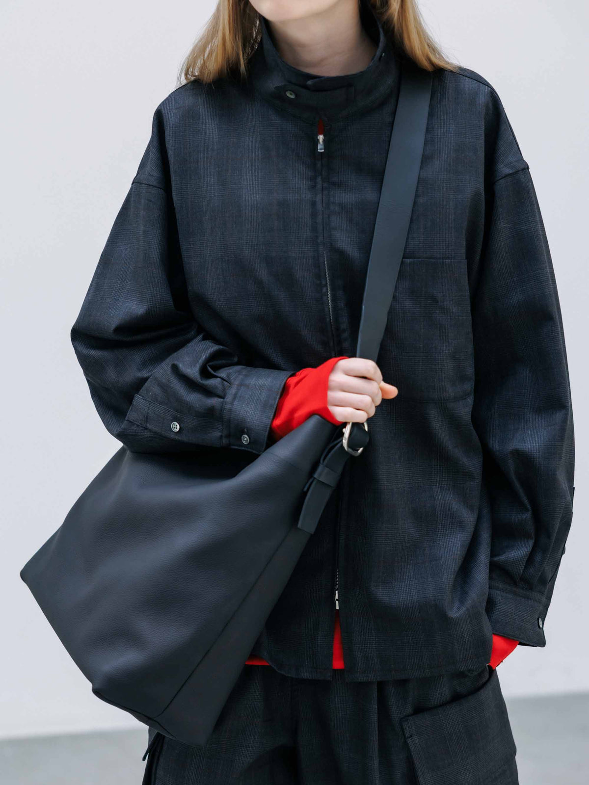 【9.30 WED 20:00- IN STOCK】GRAIN LEATHER EDITOR’S BAG (BLACK)