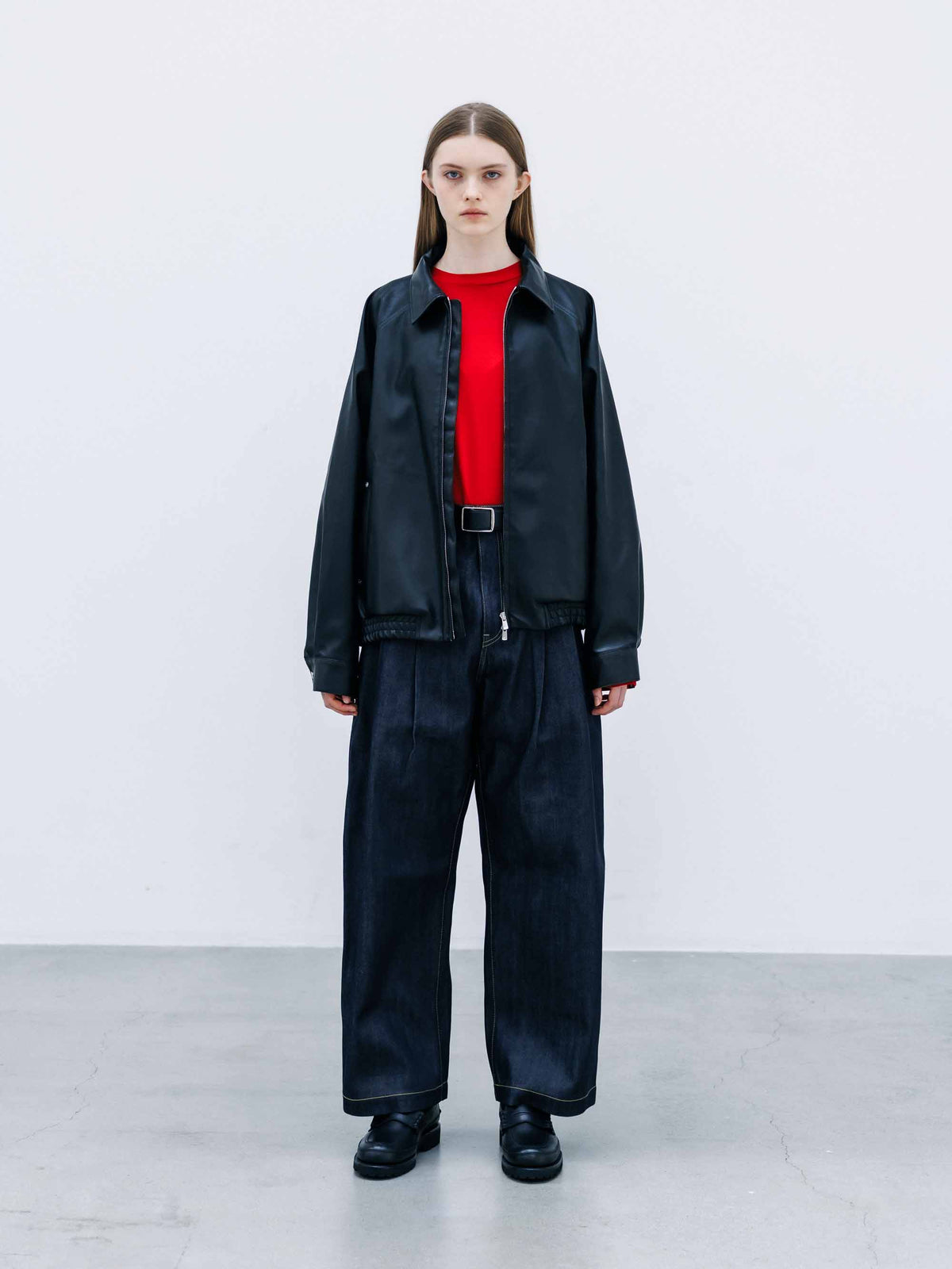 【9.16 WED 20:00- IN STOCK】SYNTHETIC SKIN-TEX CITY UNIFORM UTILITY JACKET(BLACK)
