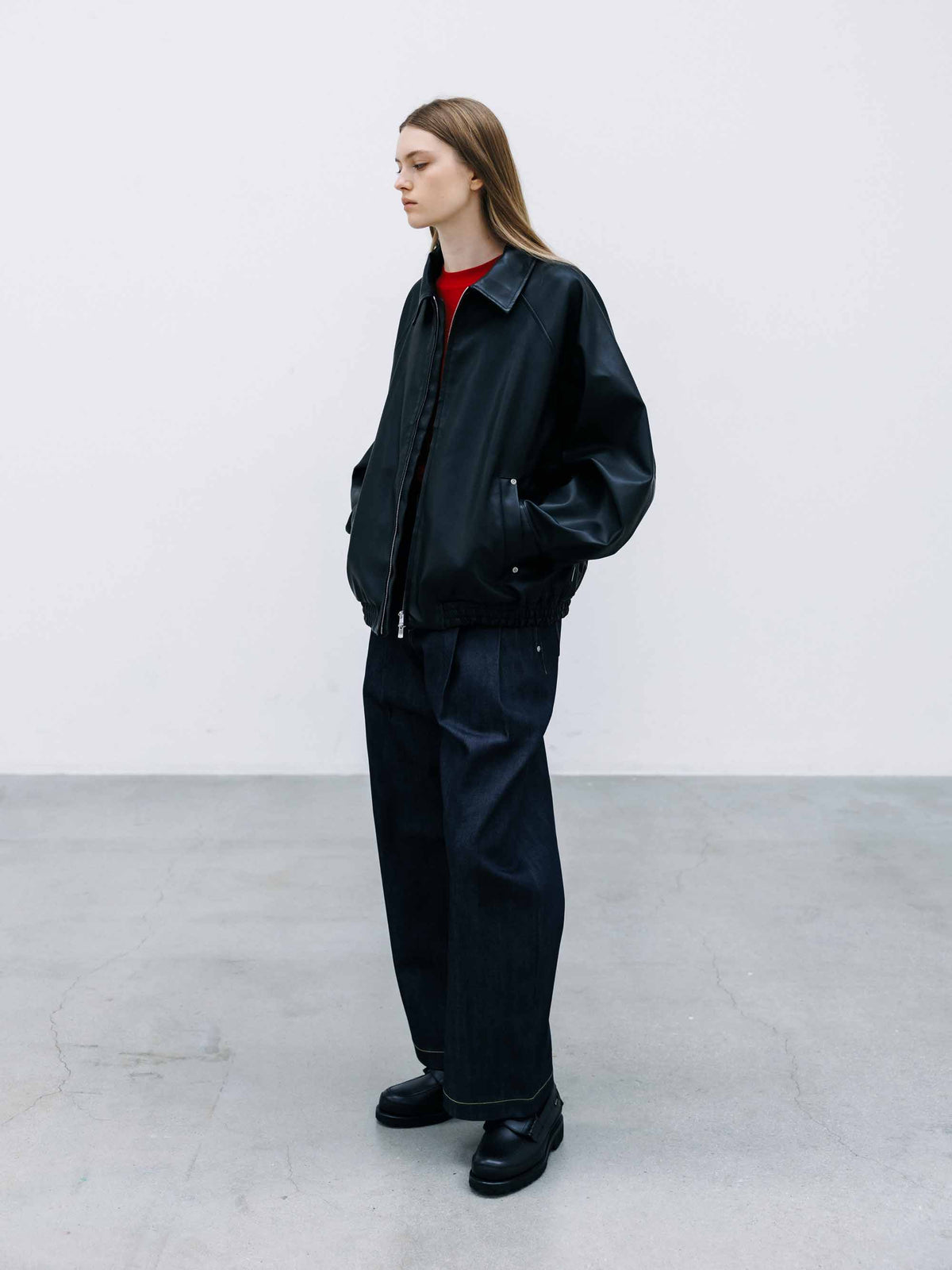 【9.16 WED 20:00- IN STOCK】SYNTHETIC SKIN-TEX CITY UNIFORM UTILITY JACKET(BLACK)